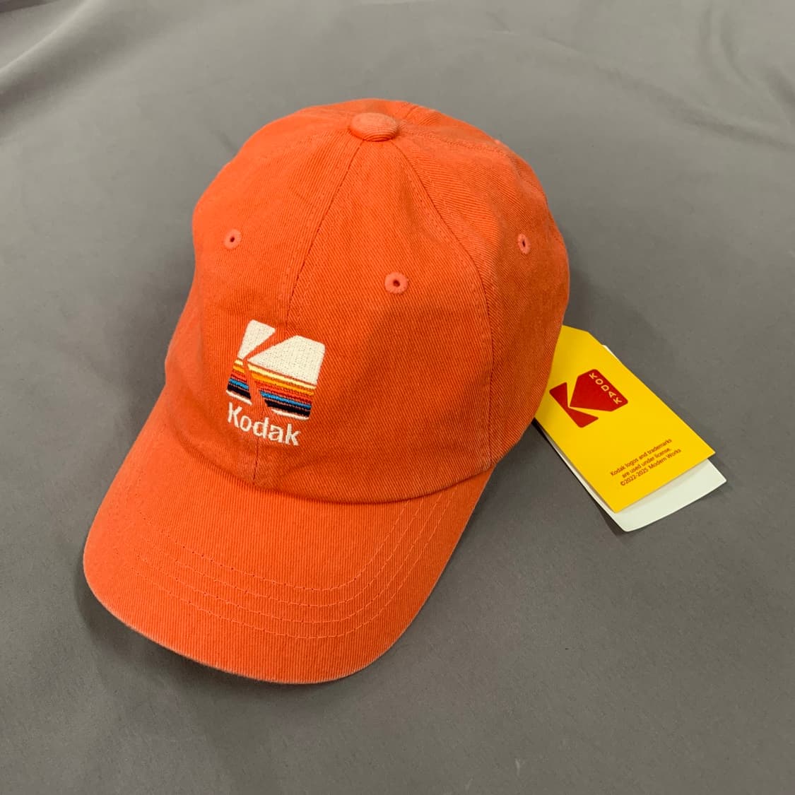 새상품 KODAK 코닥어패럴 레인보우 자수 볼캡 모자 상품이미지2