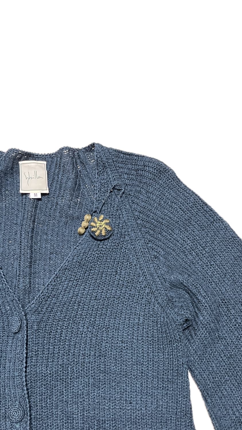 Sybilla 시빌라 자수 브로치 가디건 상품이미지2