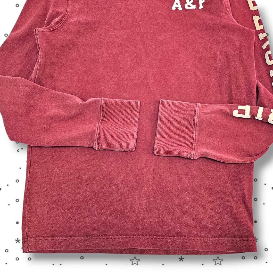 S Abercrombie 아베크롬비 레터링 롱슬리브 상품이미지3