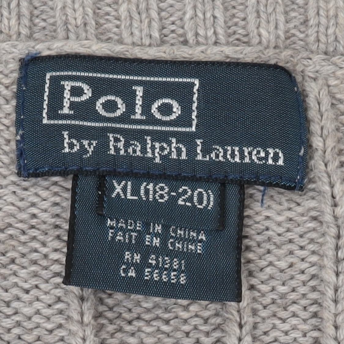 폴로 랄프로렌 그레이 케이블 니트 스웨터 상품이미지9