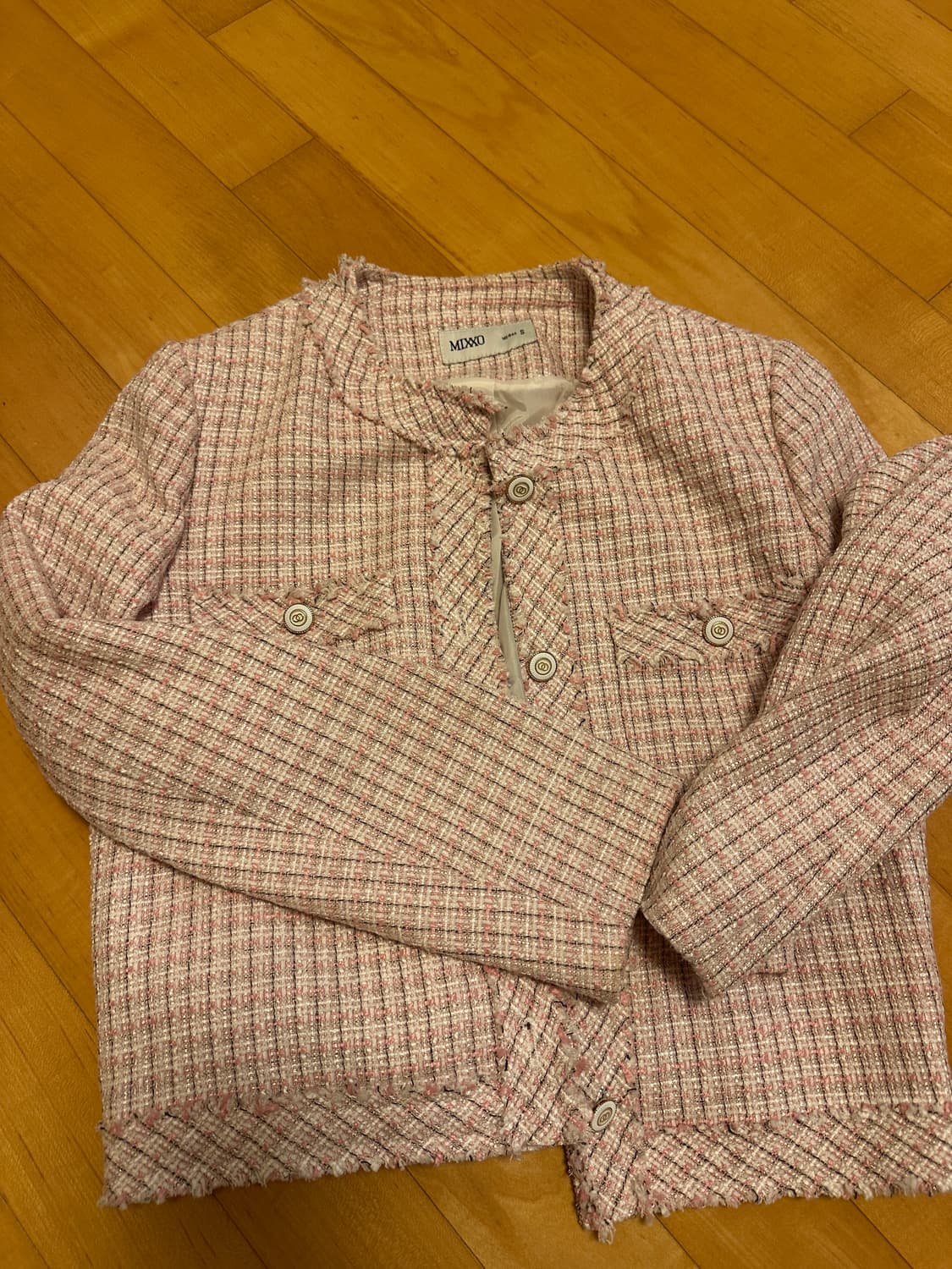 미쏘 수술디테일 트위드자켓 MIWJKC416G S 상품이미지3