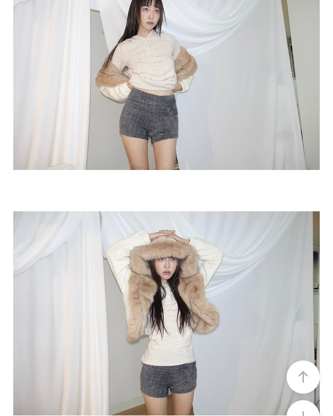 더 에펠 멜로 니트퍼 폴딩 쇼츠 상품이미지2
