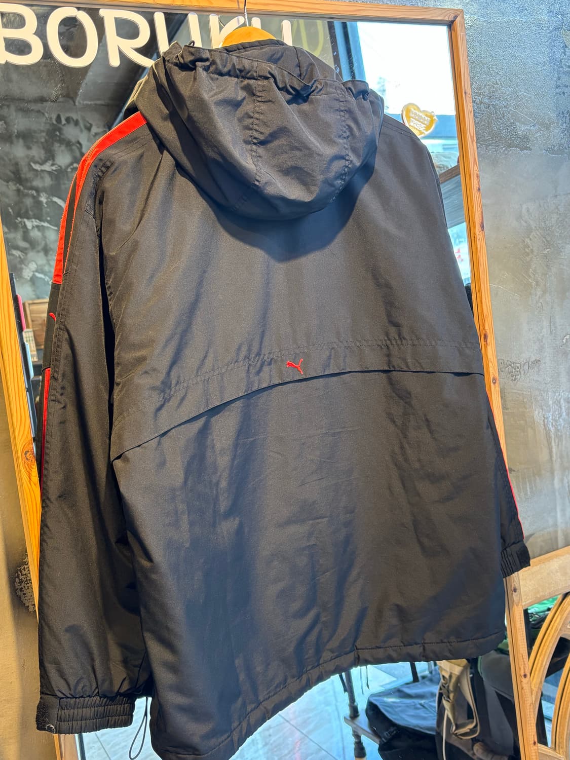 푸마 블랙 누빔 바람막이 M 상품이미지6