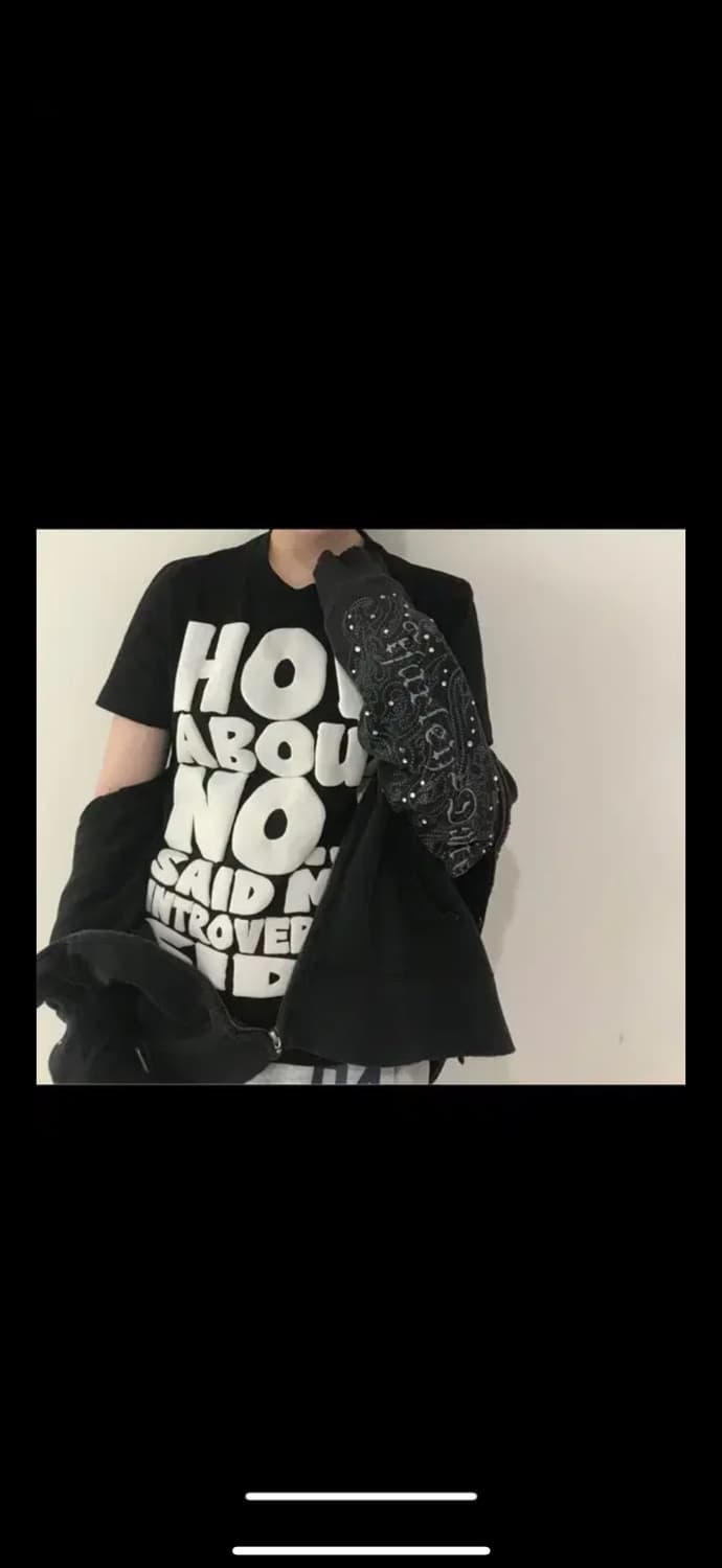 할리데이비슨 y2k 빈티지 후드집업 블랙 상품이미지3
