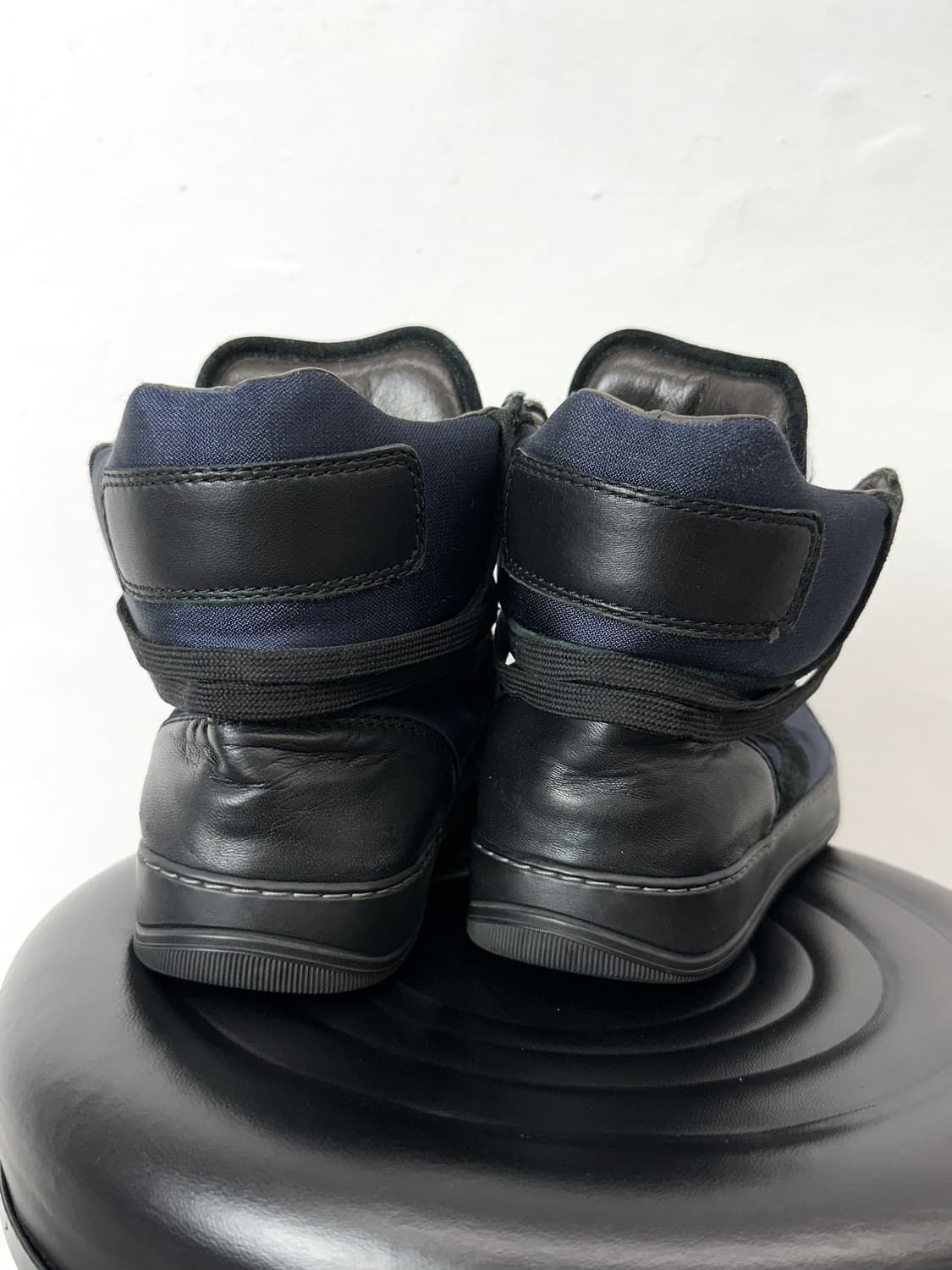 Lanvin Suede & Patent High-Top Sneakers 상품이미지6