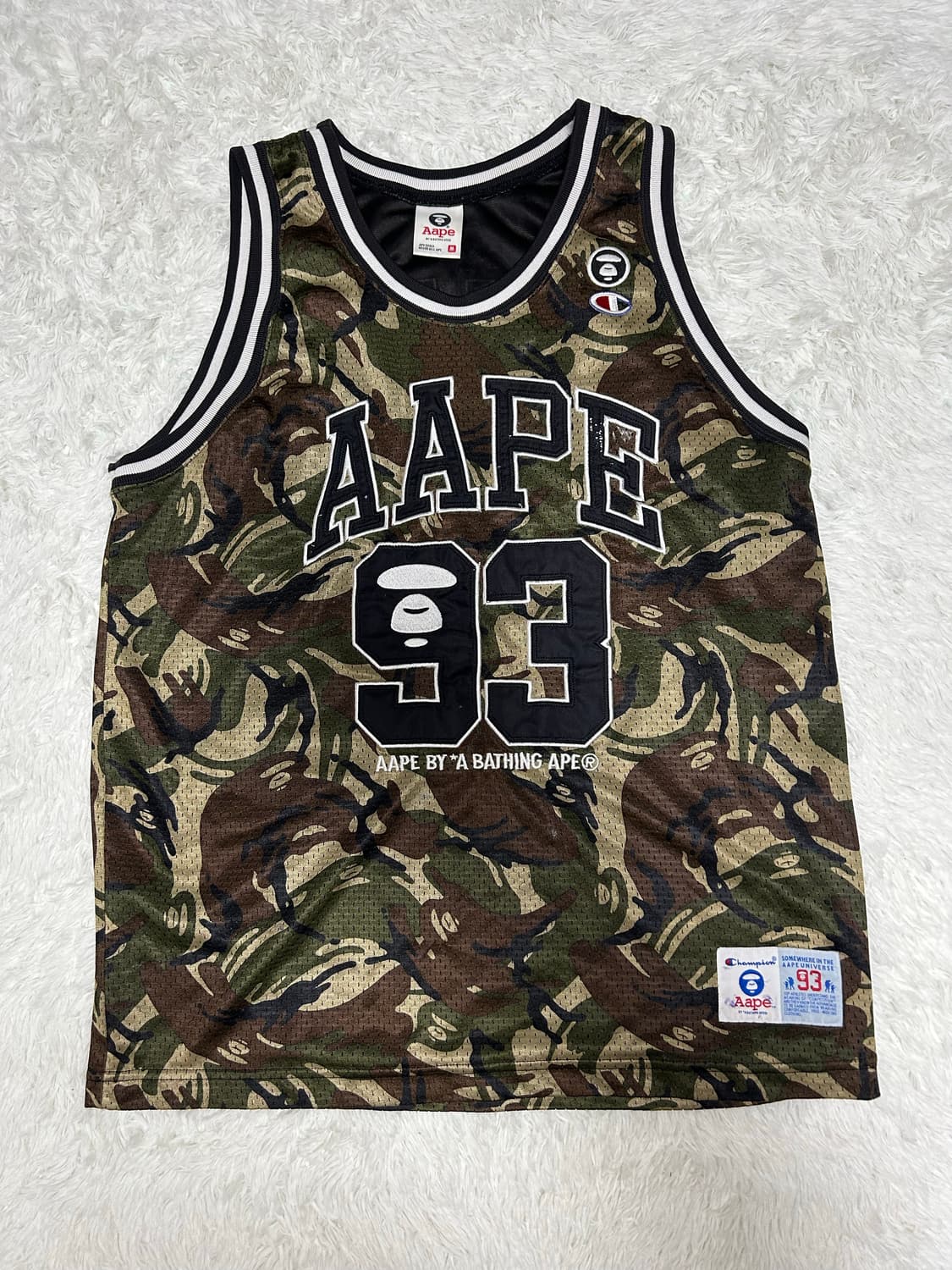 에이프(AAPE) X 챔피온 매쉬 카모 나시티(M) 상품이미지1