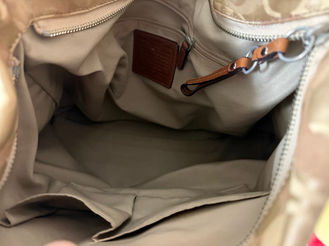 코치 시그니처 숄더백 베이지 호보백 상품이미지5