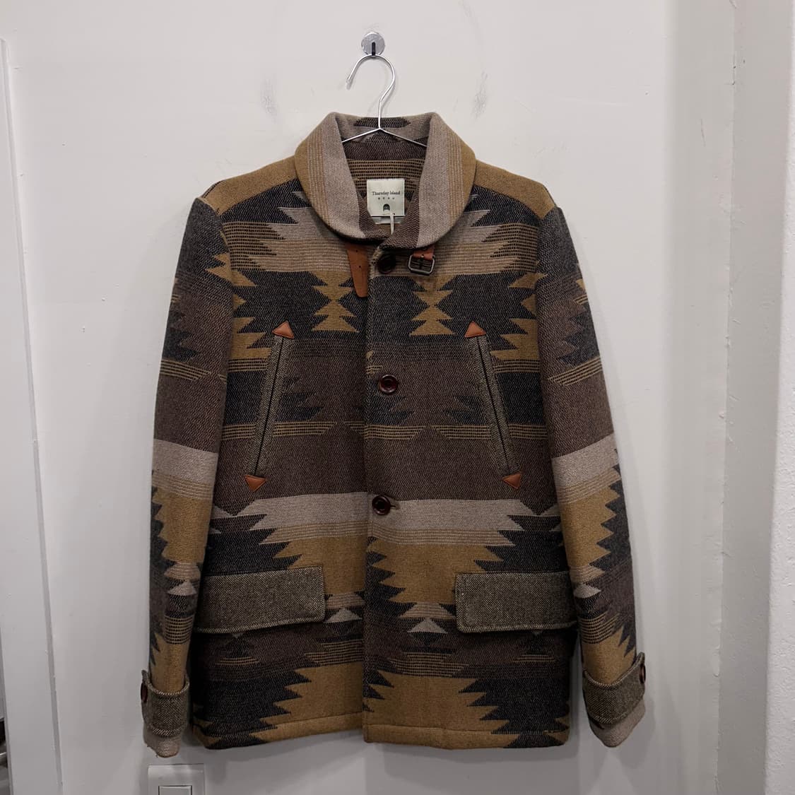 써스데이 아일랜드 보헤미안 나바호 패턴 울 자켓 상품이미지2