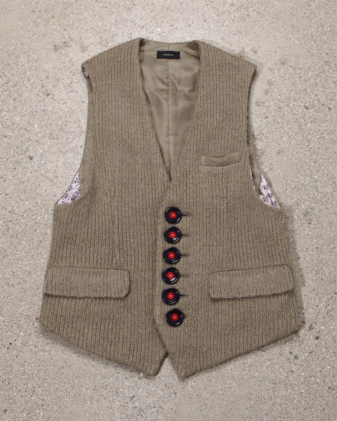 UNDERCOVER AW05 Rabbit Lining Knit Vest 상품이미지2