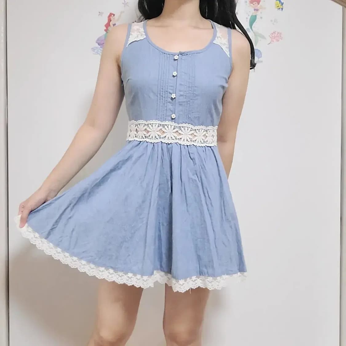 일본빈티지 민소매 청원피스 상품이미지1