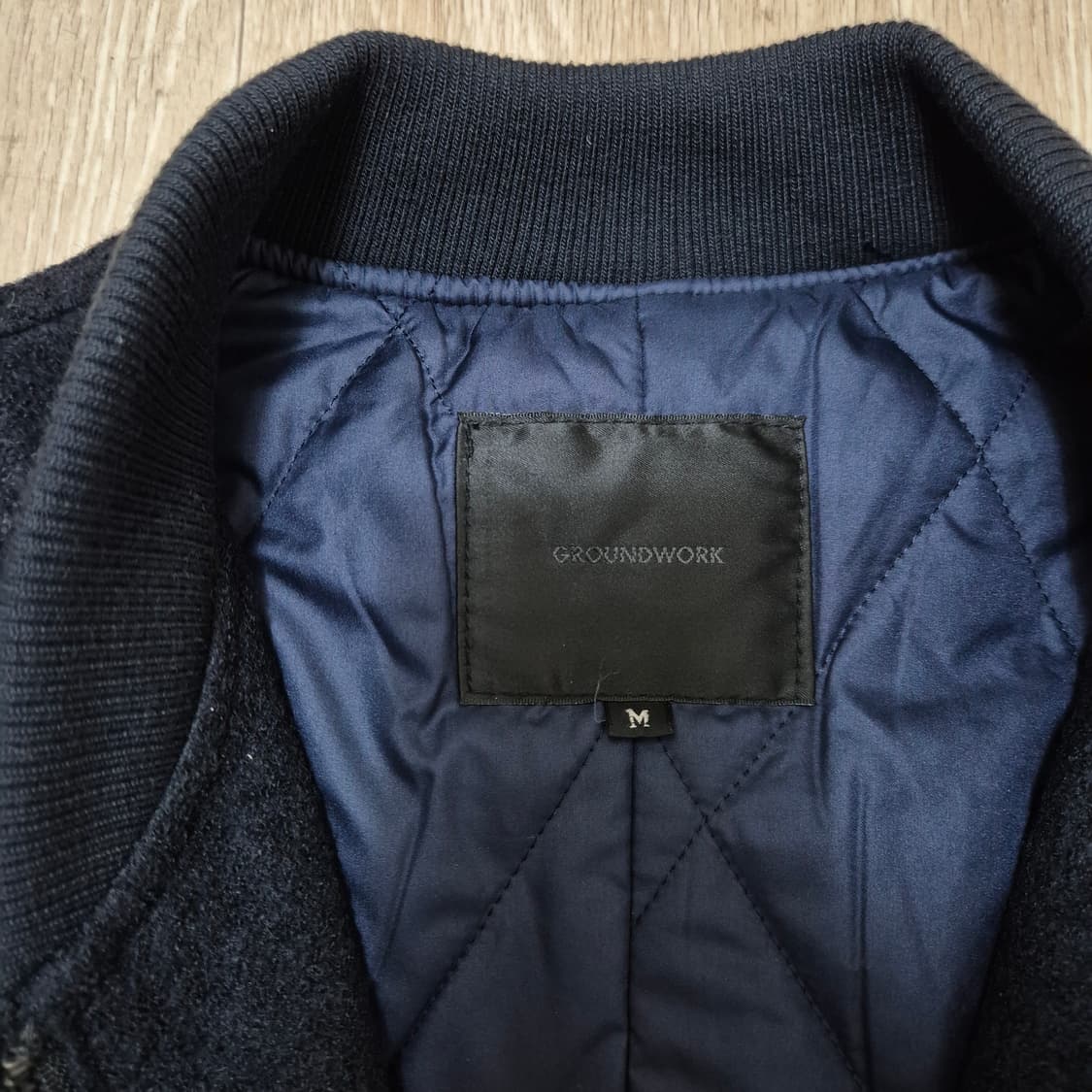 GROUNDWORK 그라운드워크 누빔안감 울 봄버자켓 M(95) 상품이미지5