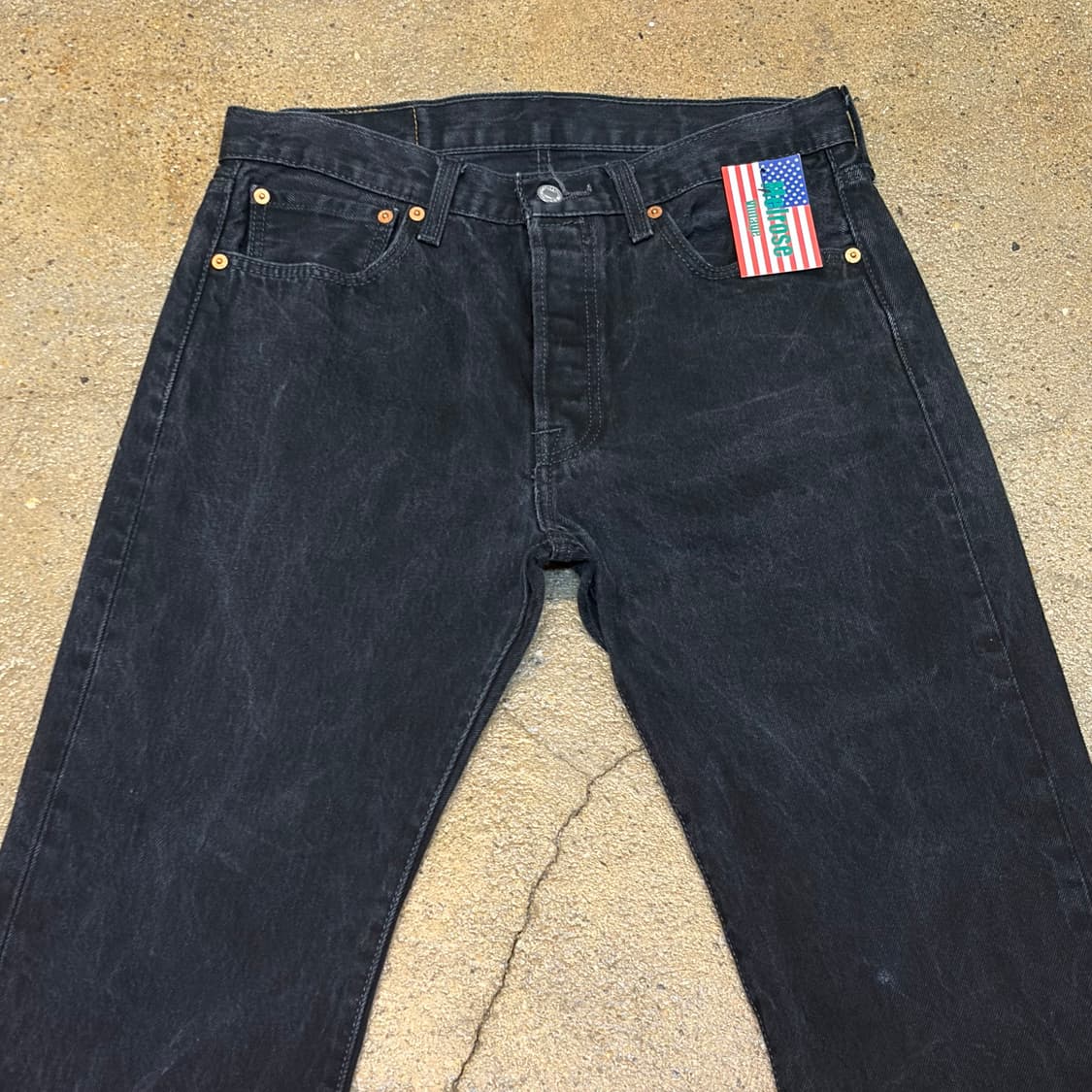 미국 빈티지 리바이스 501 블랙진 청바지 상품이미지2