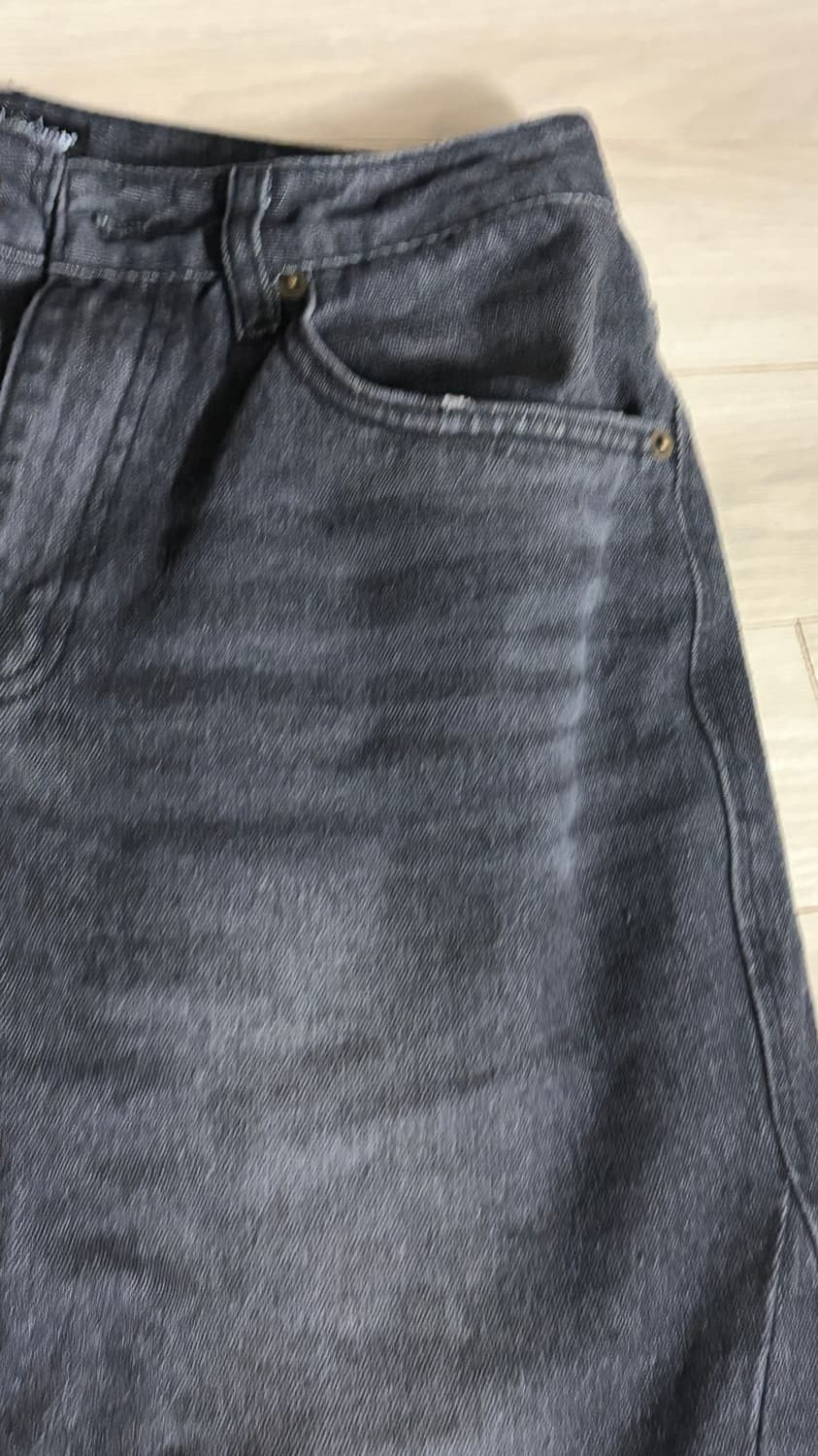 나이스고스트클럽 사이드패널 부츠컷 데님 블랙 (M) 상품이미지10