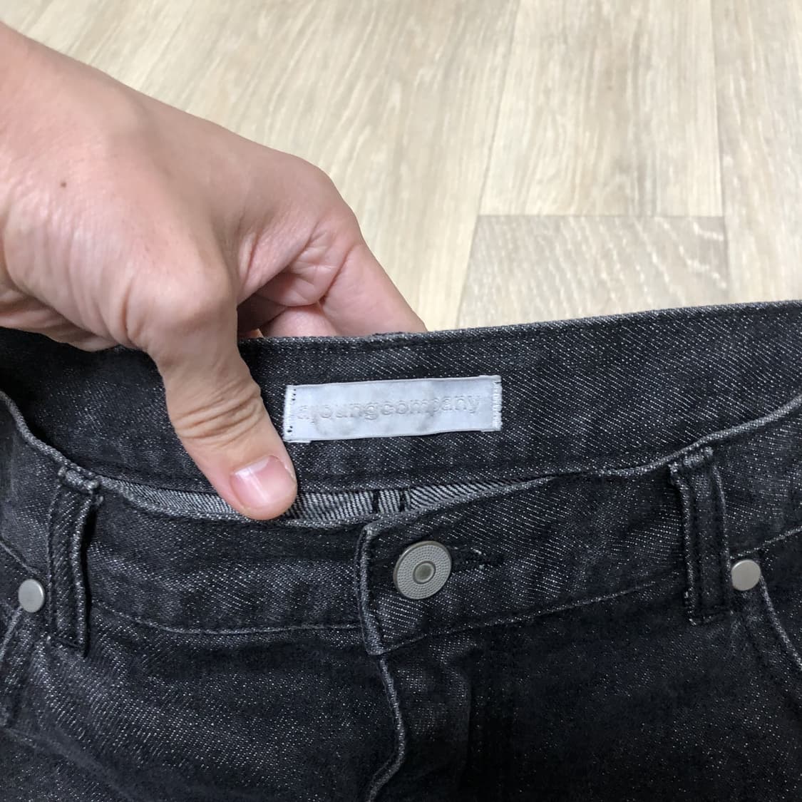 (35-36) 아영상사 AYC 스탠다드진 흑청 블랙 데님 상품이미지4