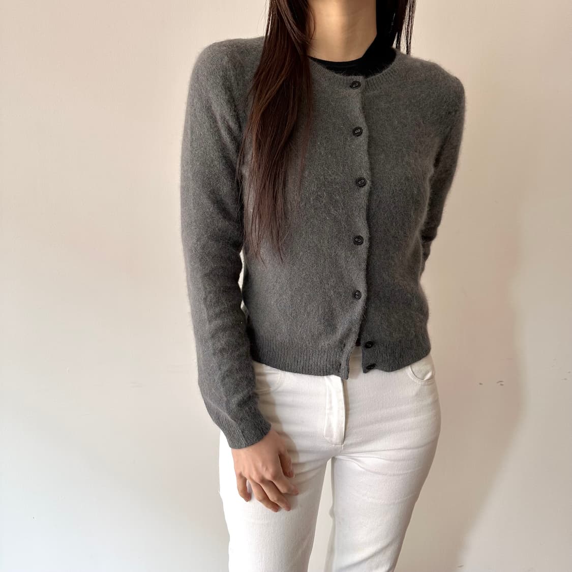 랑방 lanvin en blue 앙고라 가디건 상품이미지1