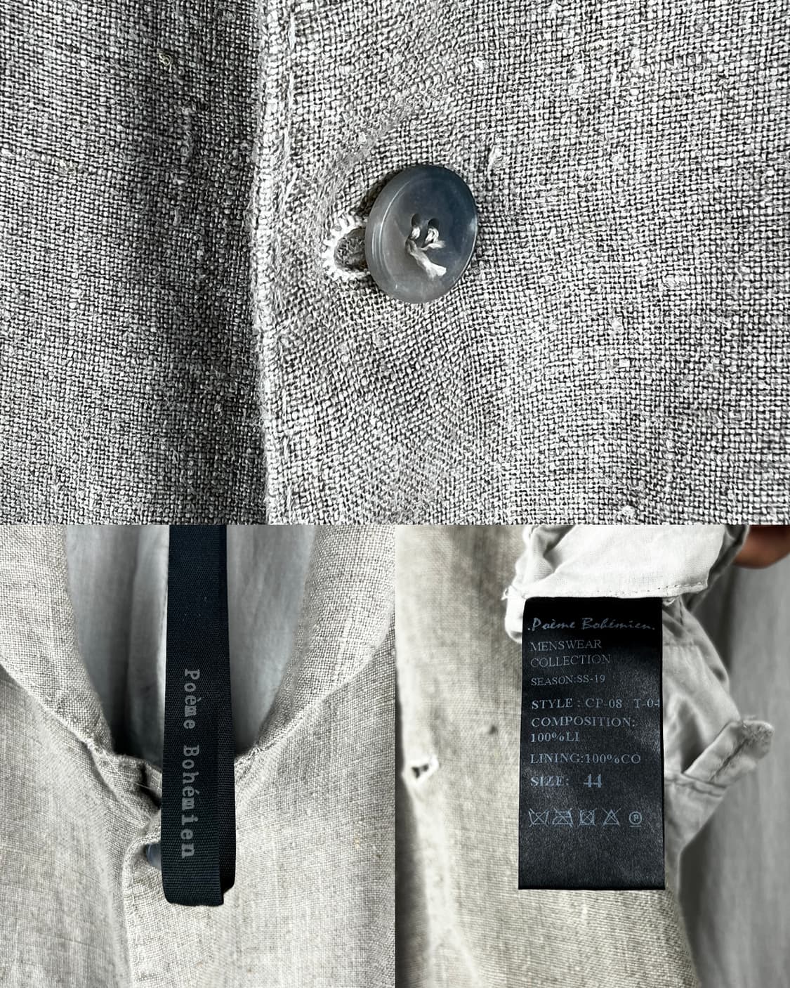 POEME BOHEMIEN 19SS LINEN LONG COAT 상품이미지10