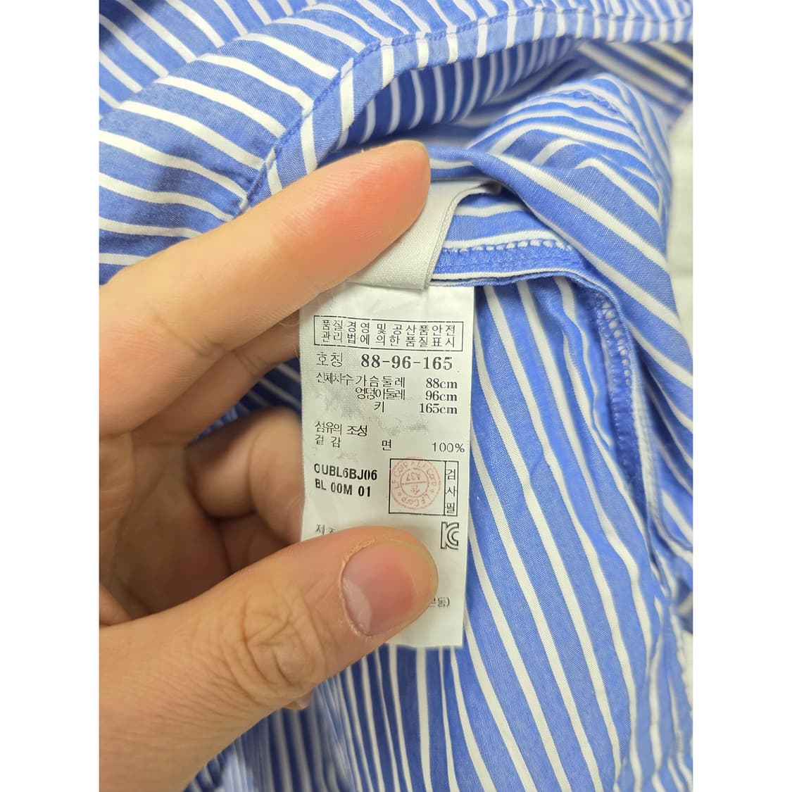 택포// 질스튜어트 스트라이프 블라우스 M 상품이미지3