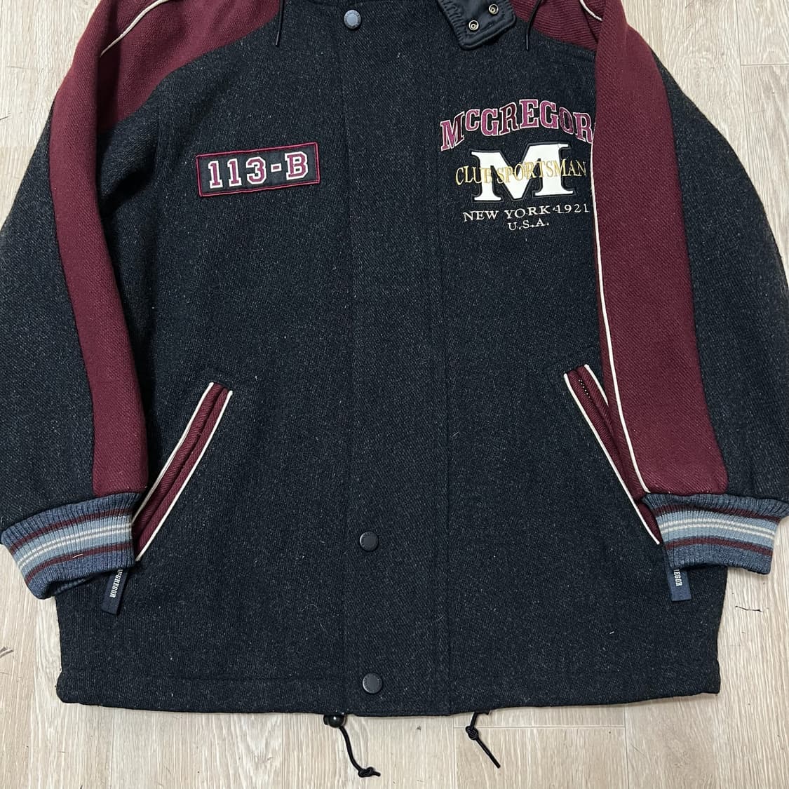 맥그리거 빈티지 빅로고 누빔 울 자켓 M/95  상품이미지5