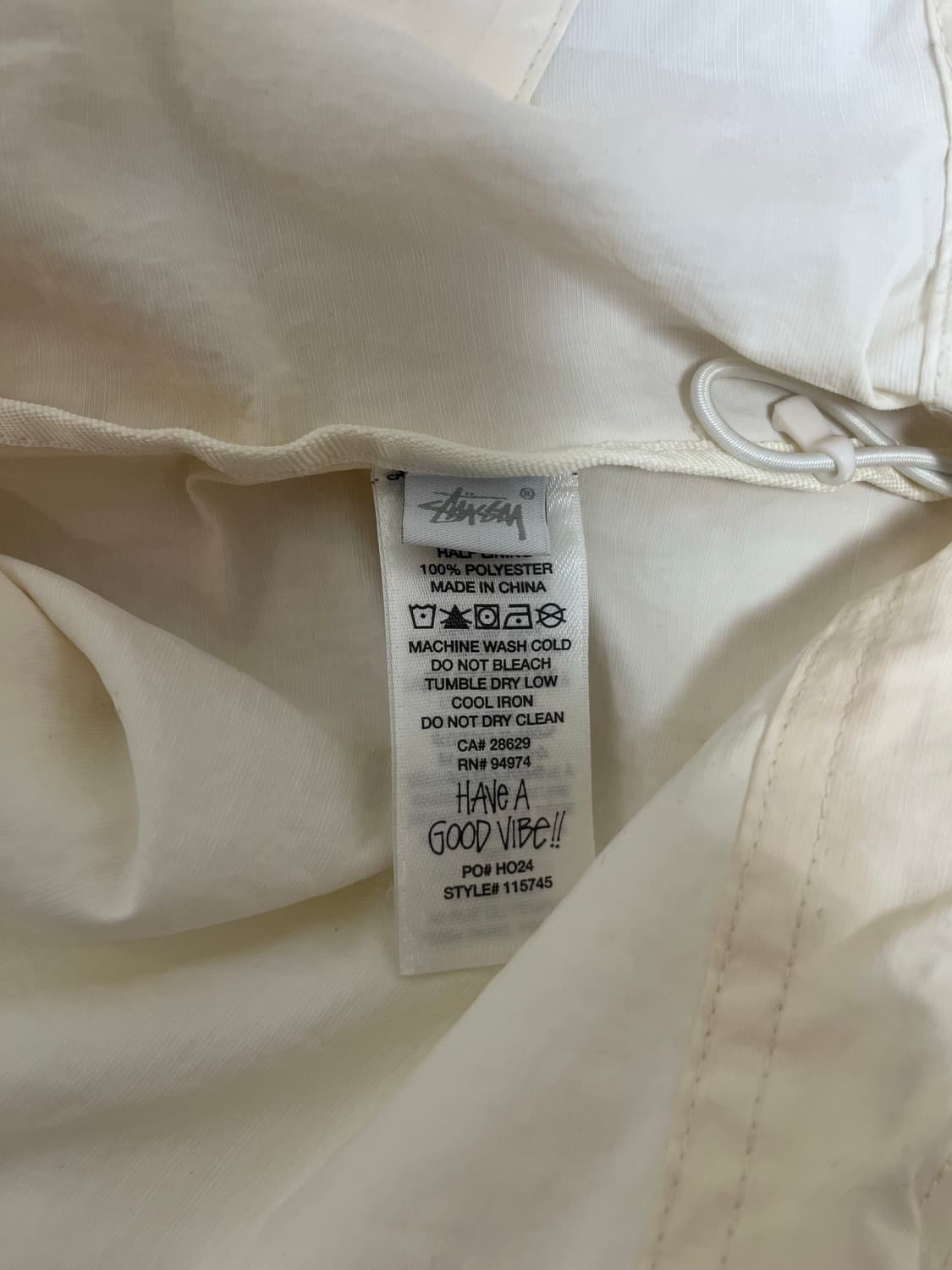 스투시 비치쉘 웨이브 다이 바람막이 자켓 상품이미지4