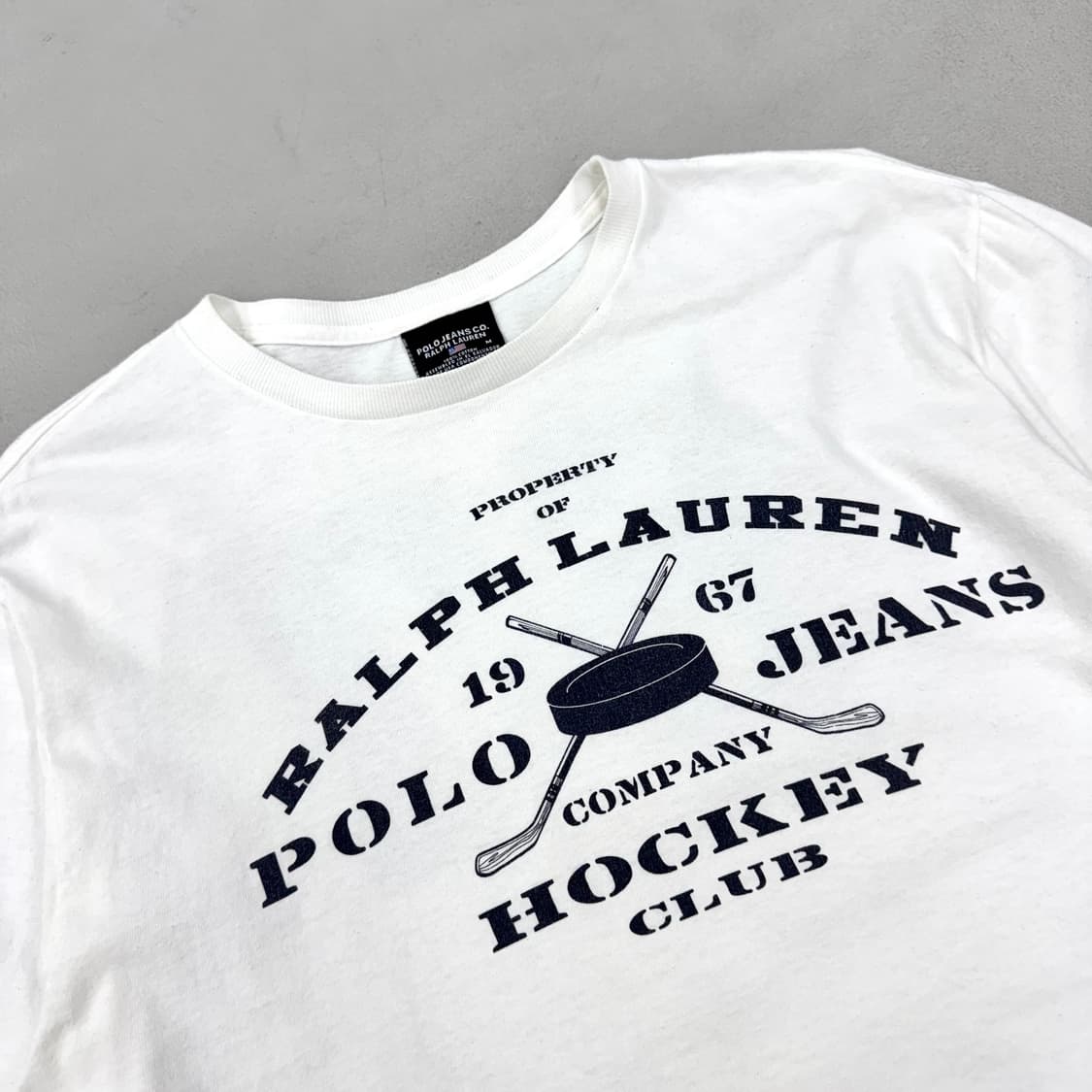 폴로 하키 프린팅 롱슬리브 화이트  [Price] 40,000  [Siz 상품이미지4