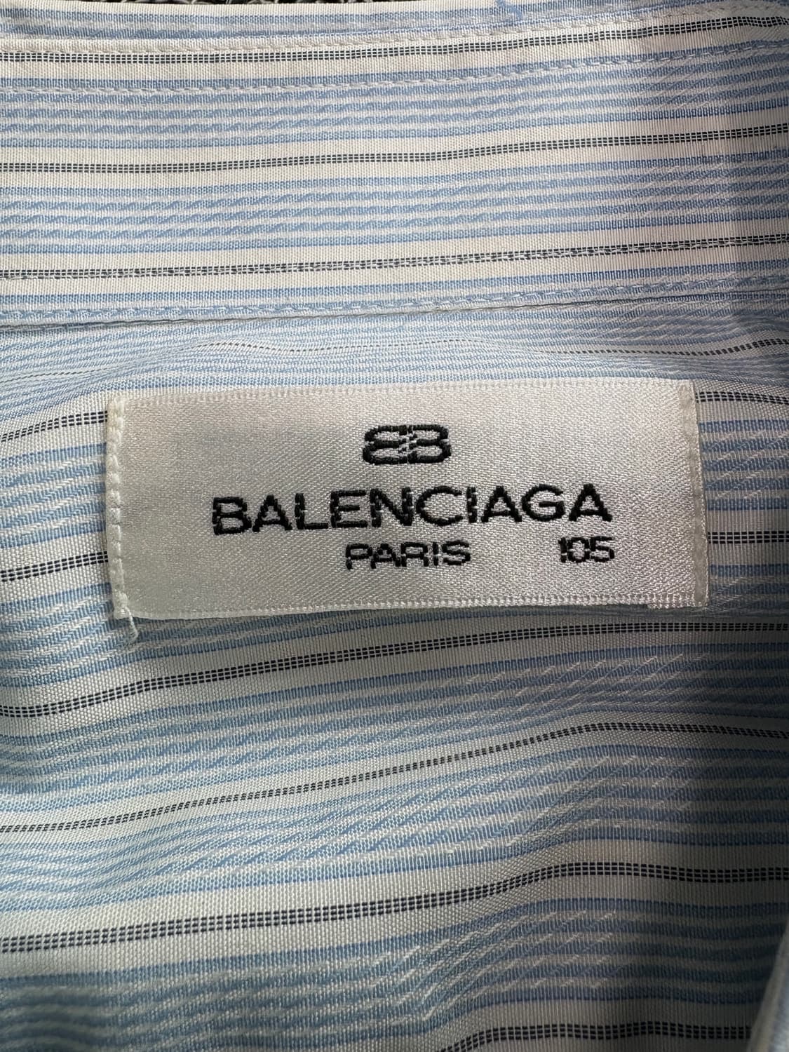 90s 발렌시아가 아카이브 스트라이프 셔츠 3933 상품이미지4