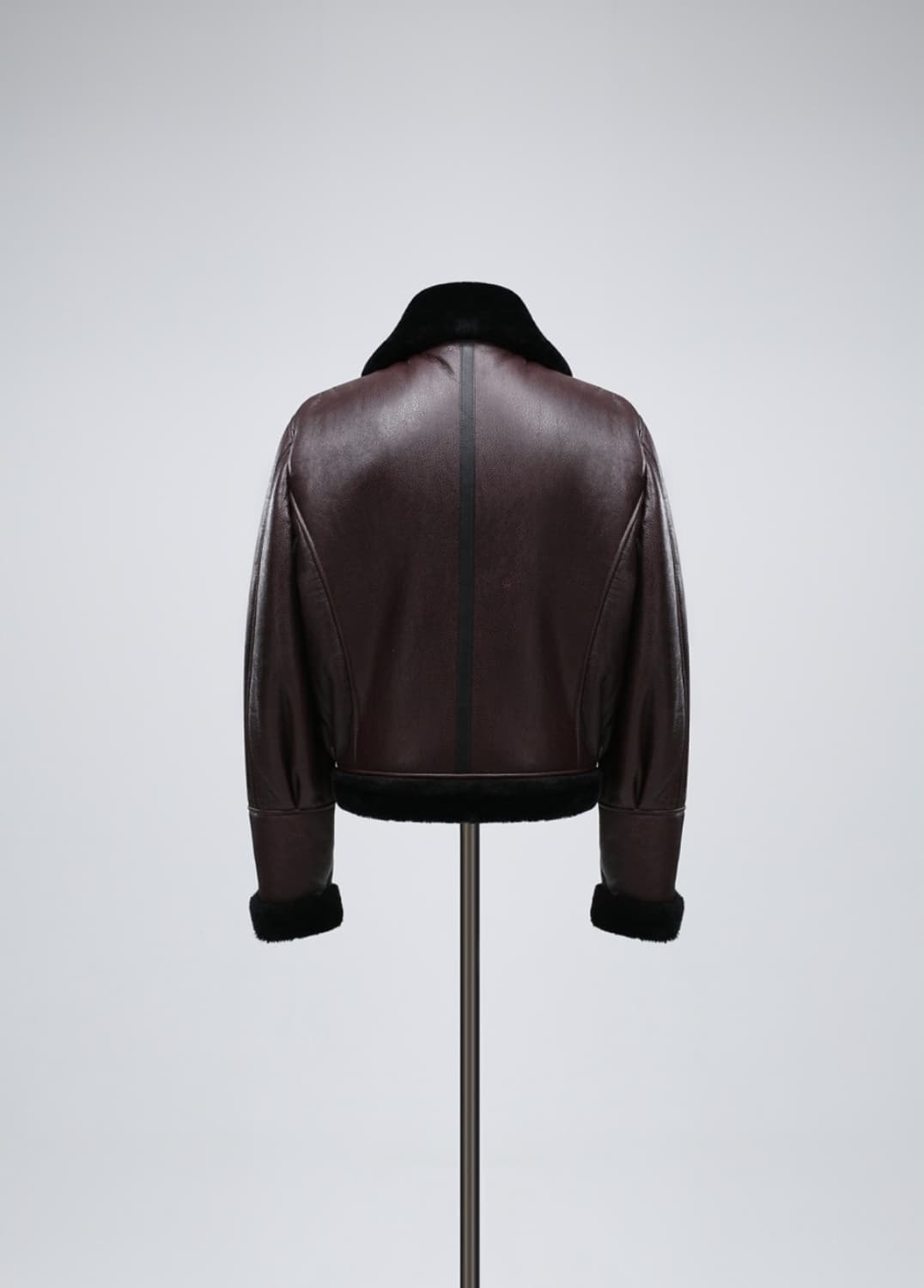 Real LambSkin - Crop Leather Mustang 상품이미지5