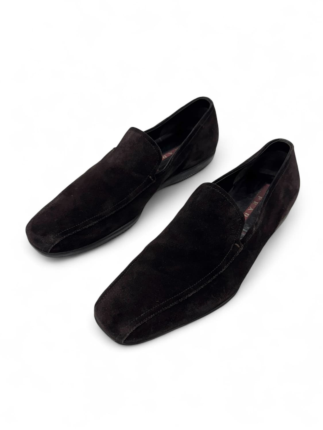 Prada 90s Classic square Suede Loafer 상품이미지2