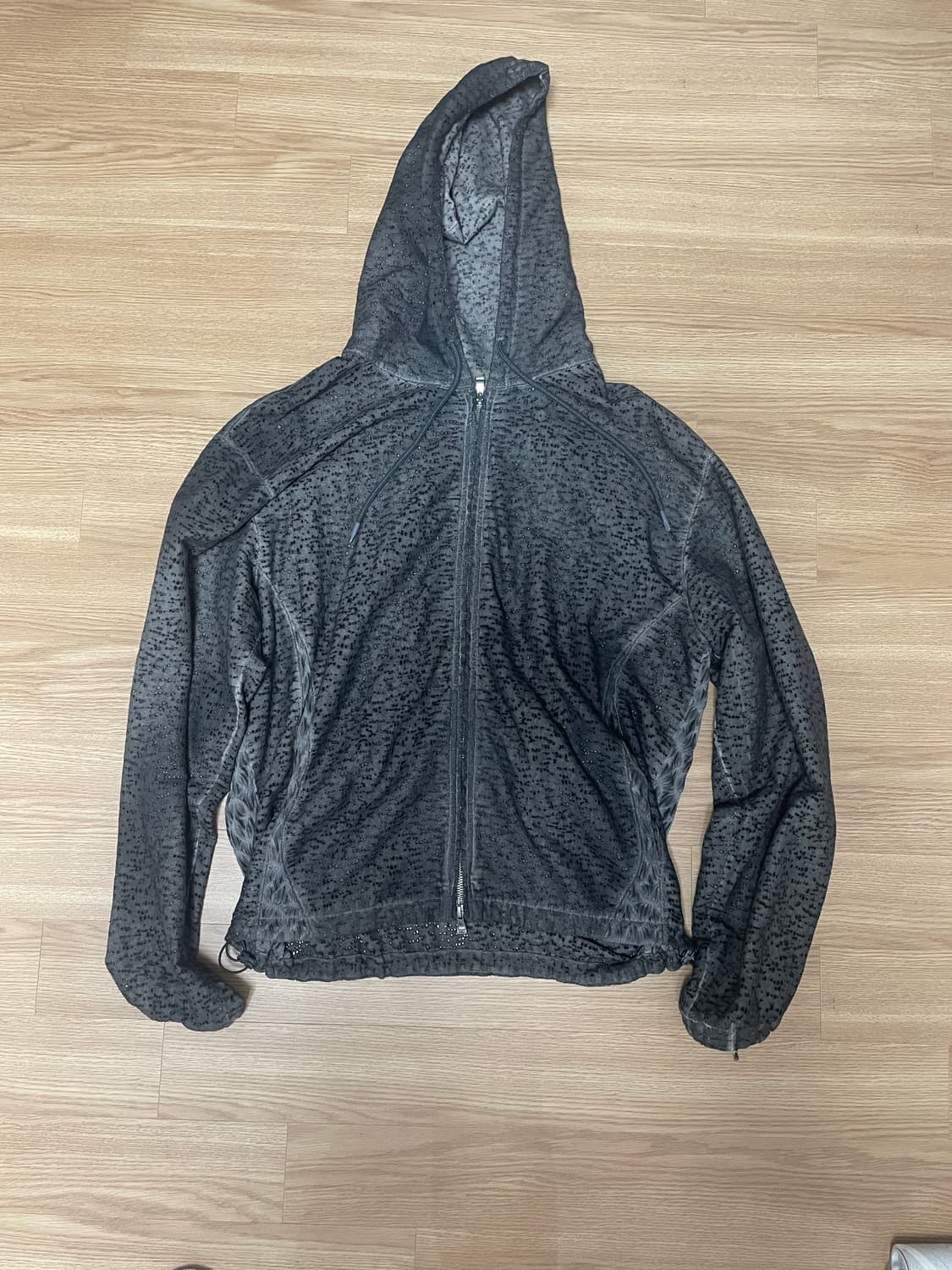 [L] XLIM EP.7 HOODIE ZIP UP BLACK 상품이미지3