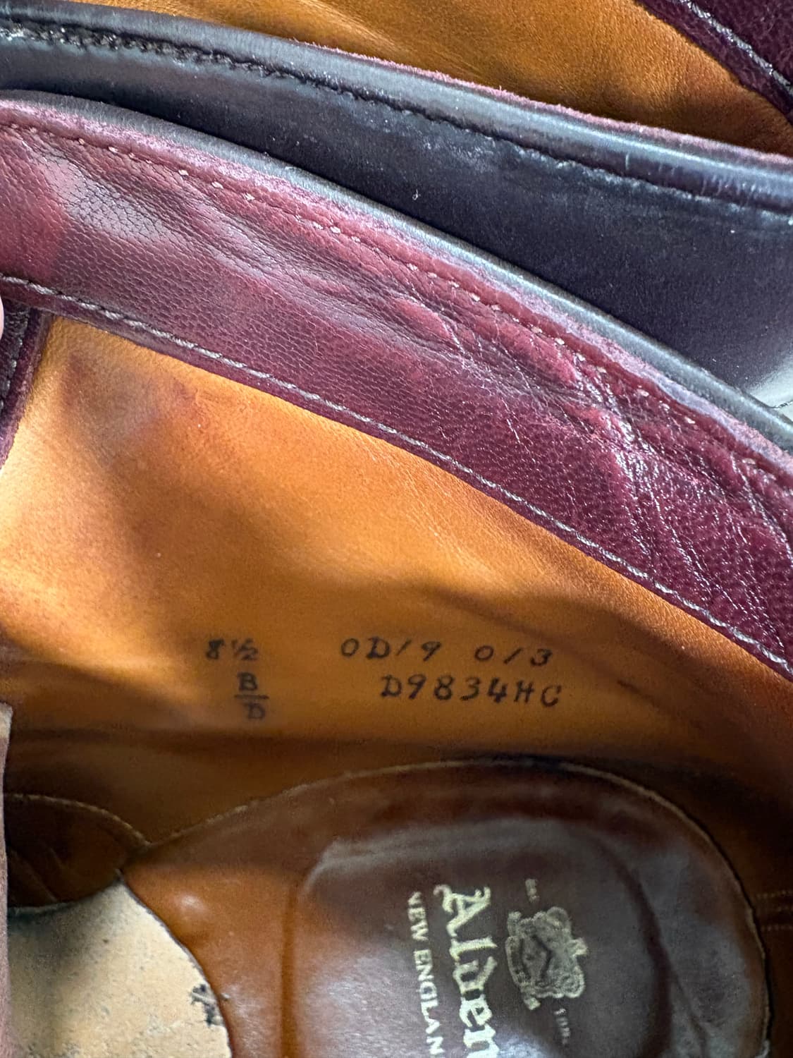 알든 코도반캡토 부츠8.5D 상품이미지7