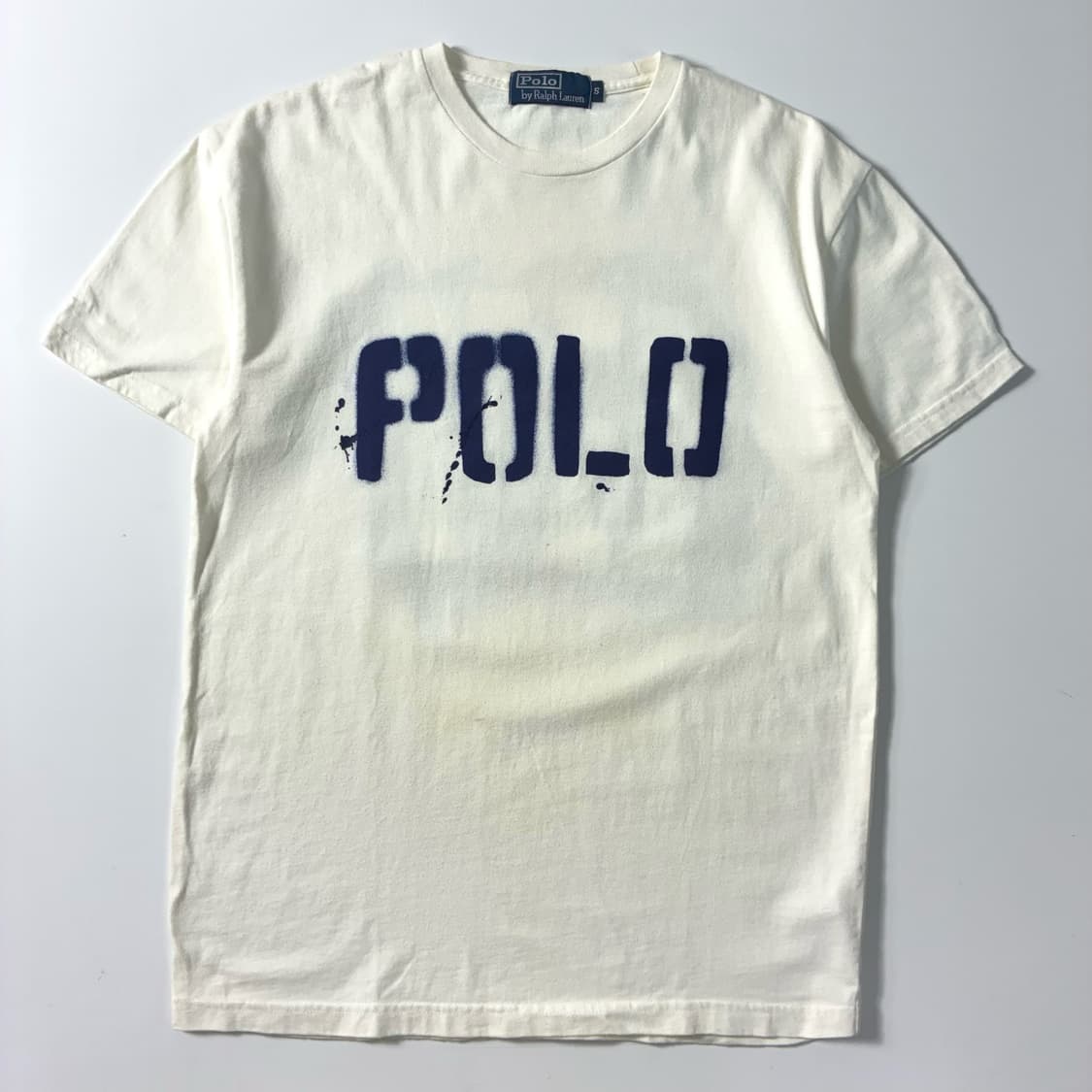 Polo  폴로 랄프로렌 스펠아웃 페인팅 화이트 반팔 티셔츠  상품이미지1