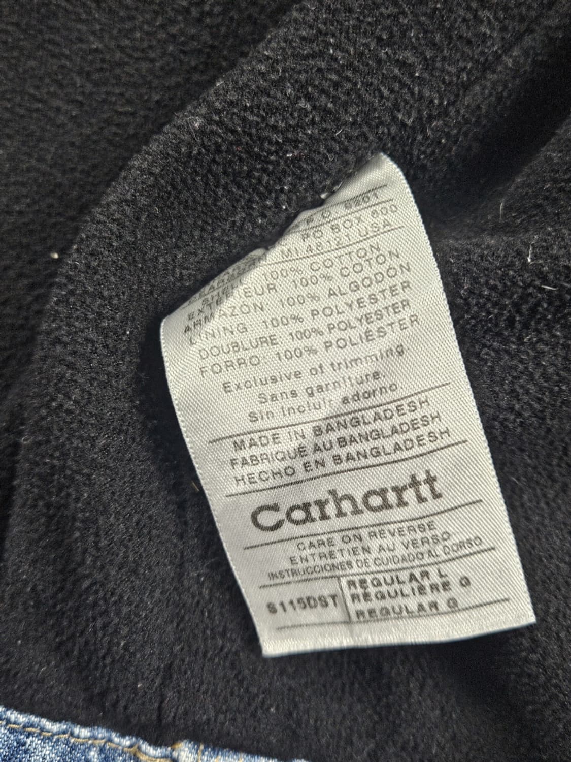 칼하트 데님 헤비 플란넬 워크 셔츠 자켓 ( L ) / 10451 상품이미지9