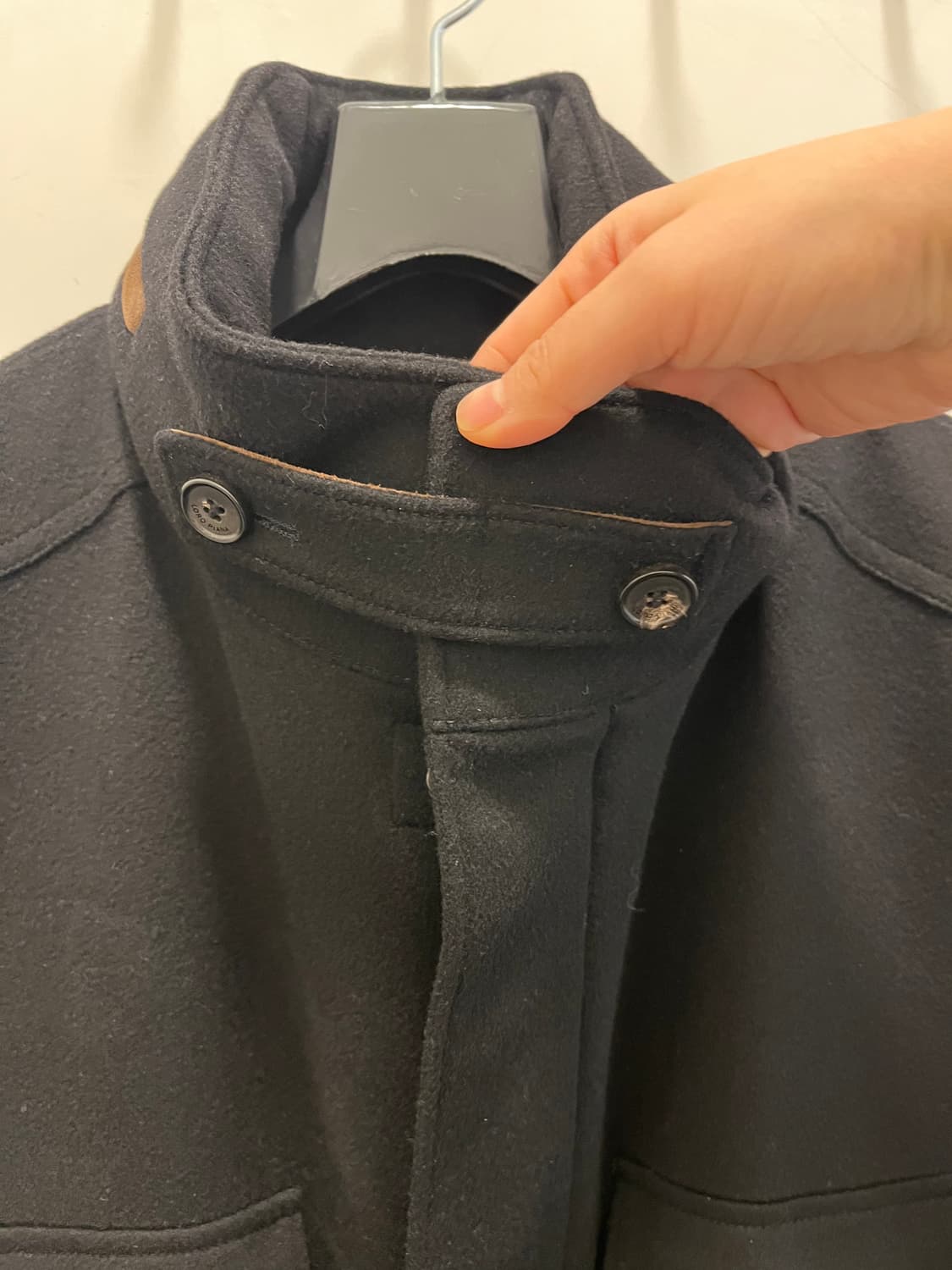 24FW 로로피아나 트레블러 캐시미어 블랙 48사이즈 상품이미지2