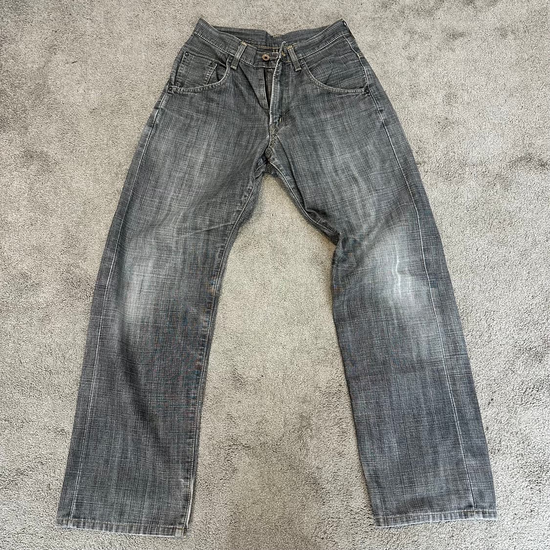 에드윈 505D 흑청 셀비지 루즈 스트레이트 데님 팬츠(28) 상품이미지8