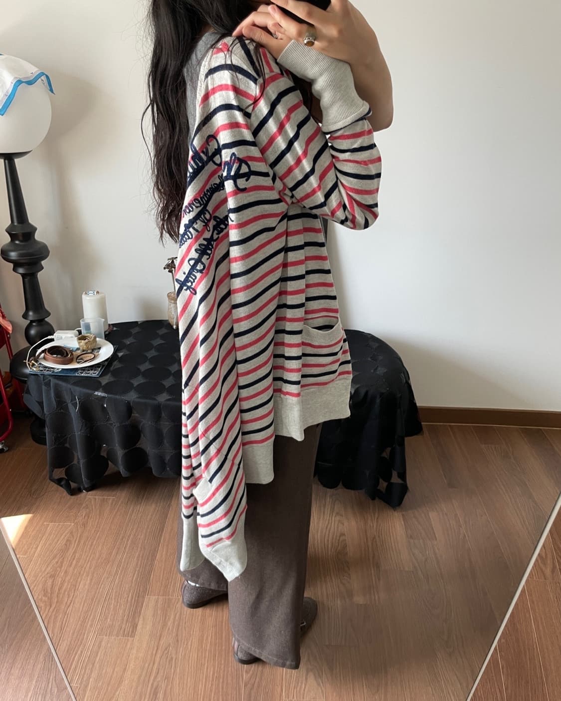 stripe patterned cardigan 상품이미지5
