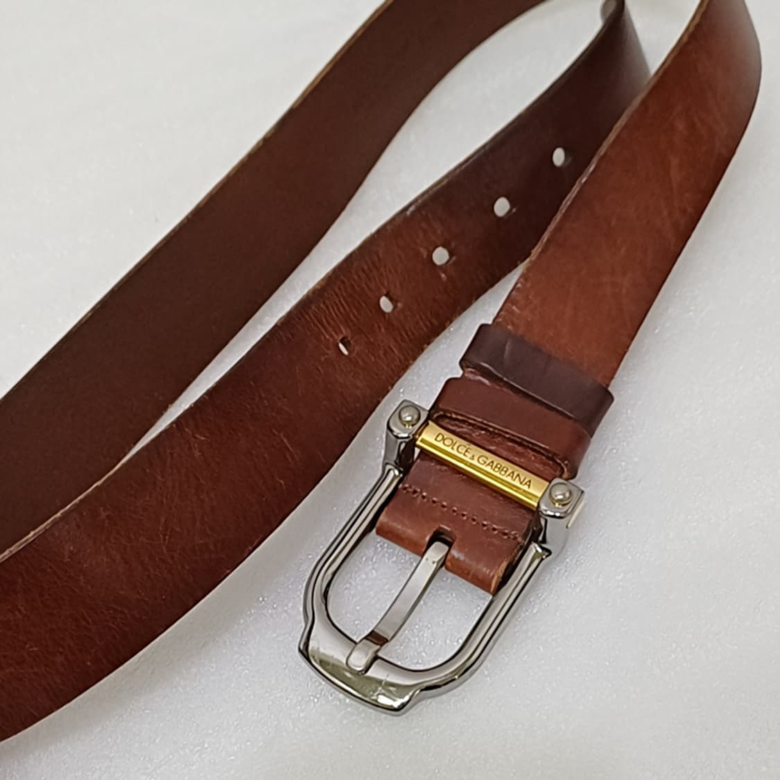 이태리정품 돌체앤가바나 레더 가죽 벨트 통가죽 빈티지 사랑봉봉 상품이미지4