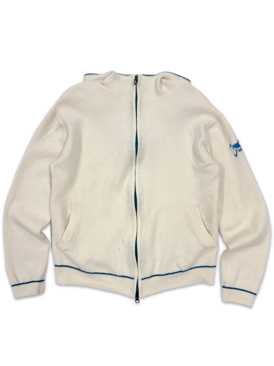 빈티지 Oakley 아이보리 니트 후드집업 상품이미지1