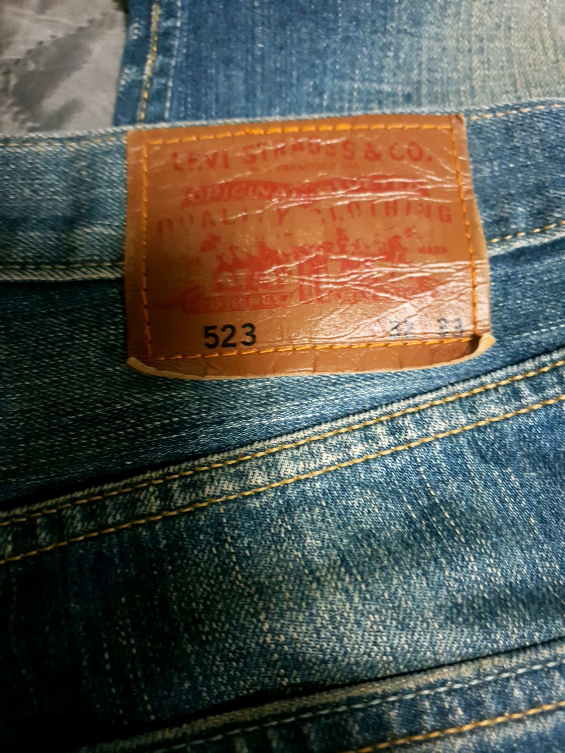 리바이스 523 빈티지워싱 스트레이트핏 데님팬츠 (32) 상품이미지4