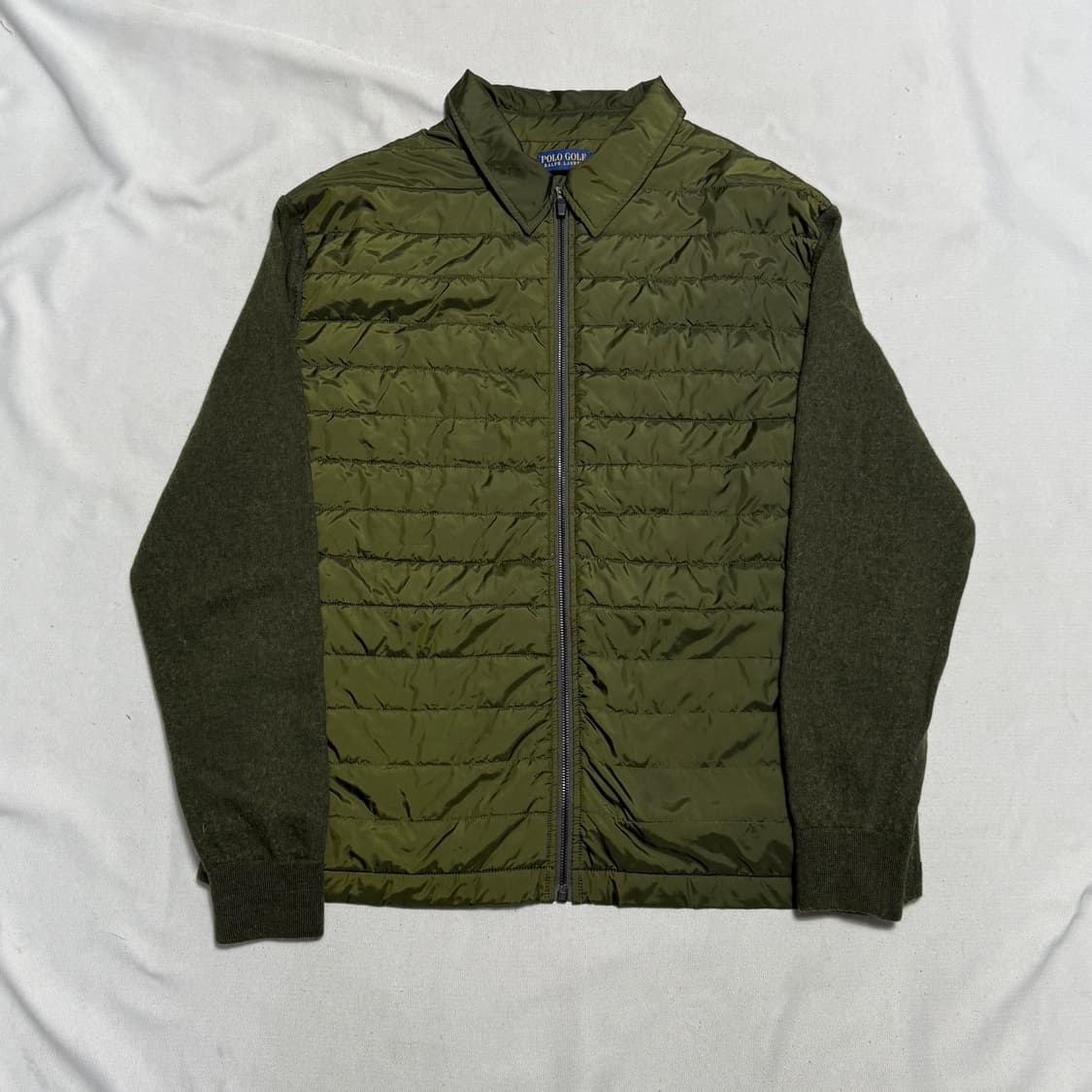 XXL 폴로랄프로렌 골프 올리브 그린 니트 경량 패딩 상품이미지2