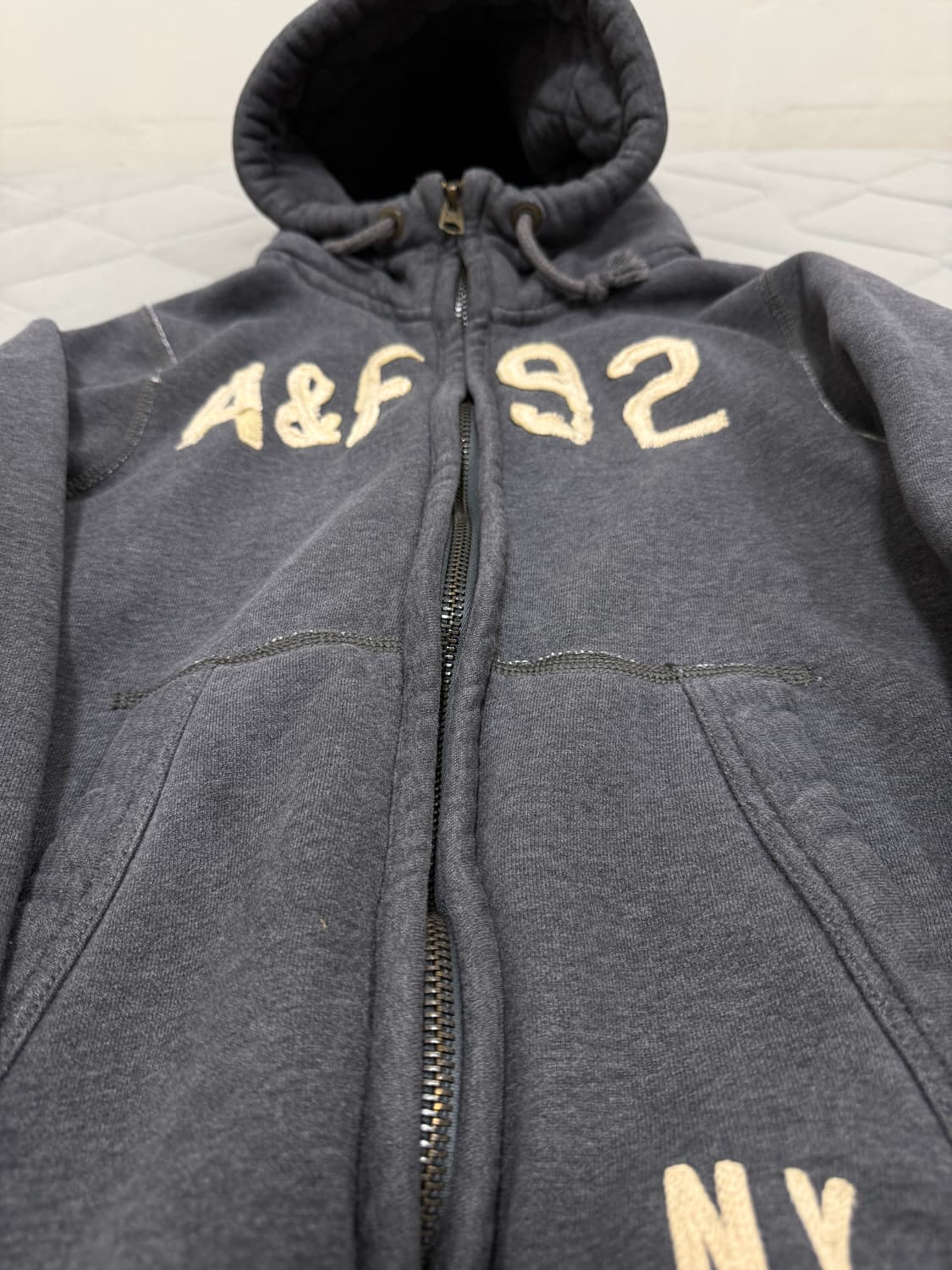 A&F 아베크럼비 후드  하이  집업 S  아베크롬비  구재 빈티지 상품이미지4