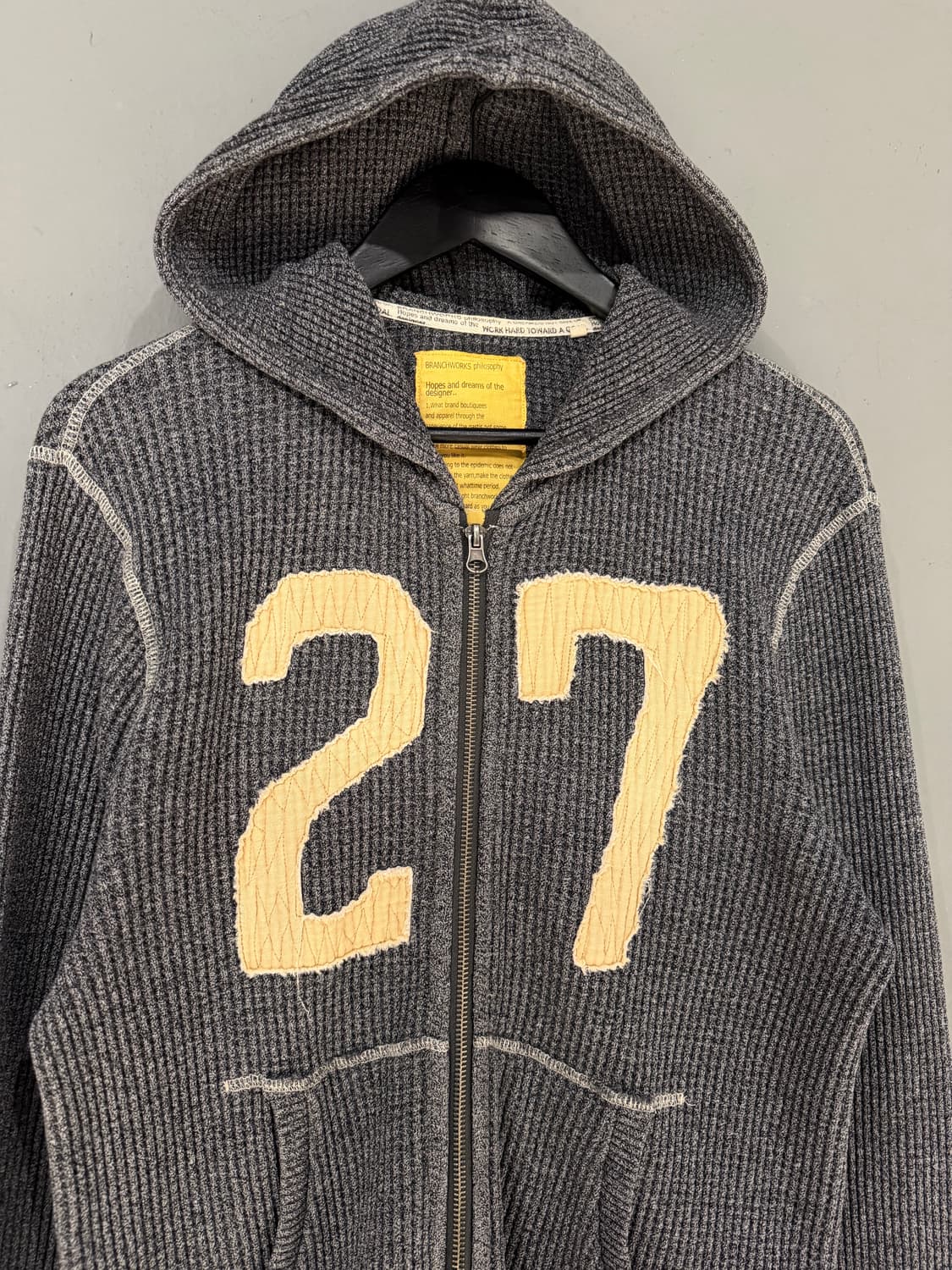 Branchworks number patch hood zip-up 상품이미지6