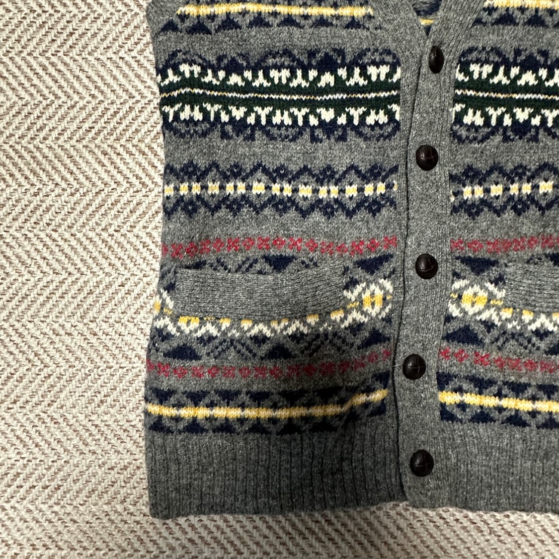 FREAK'S STORE wool 100% knit vest 상품이미지4