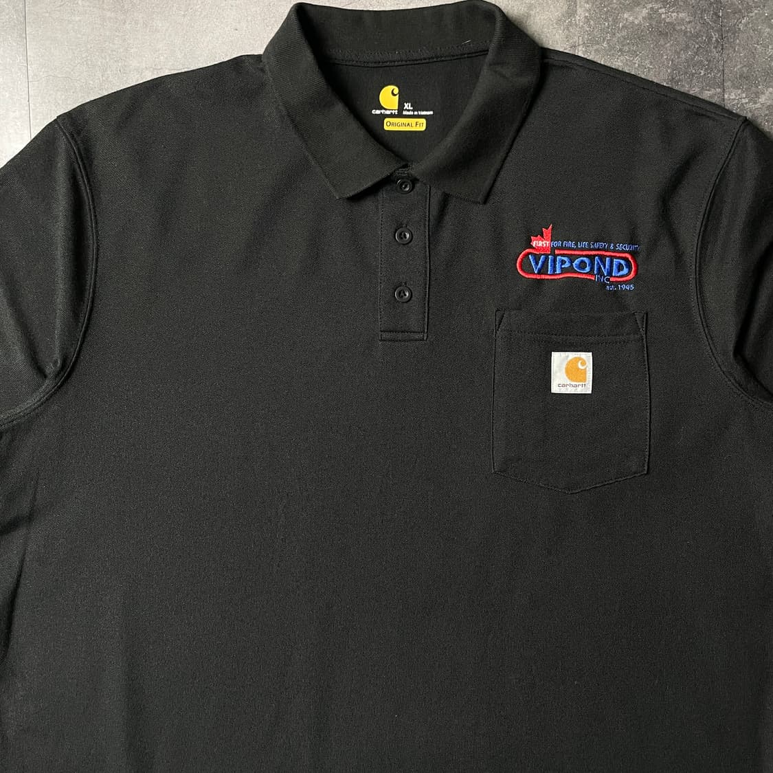 CARHARTT 칼하트 블랙 포켓 반팔 카라티셔츠 A01140 상품이미지3