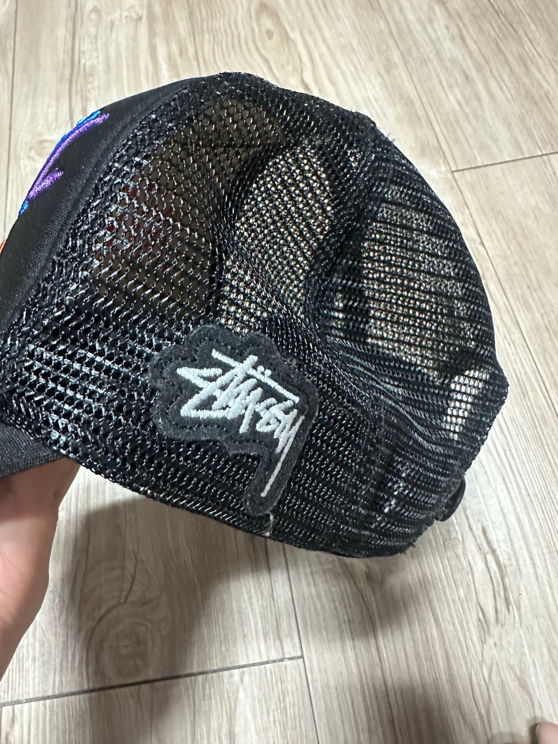 빈티지 스투시 X 타워레코즈 메쉬캡 블랙 상품이미지2