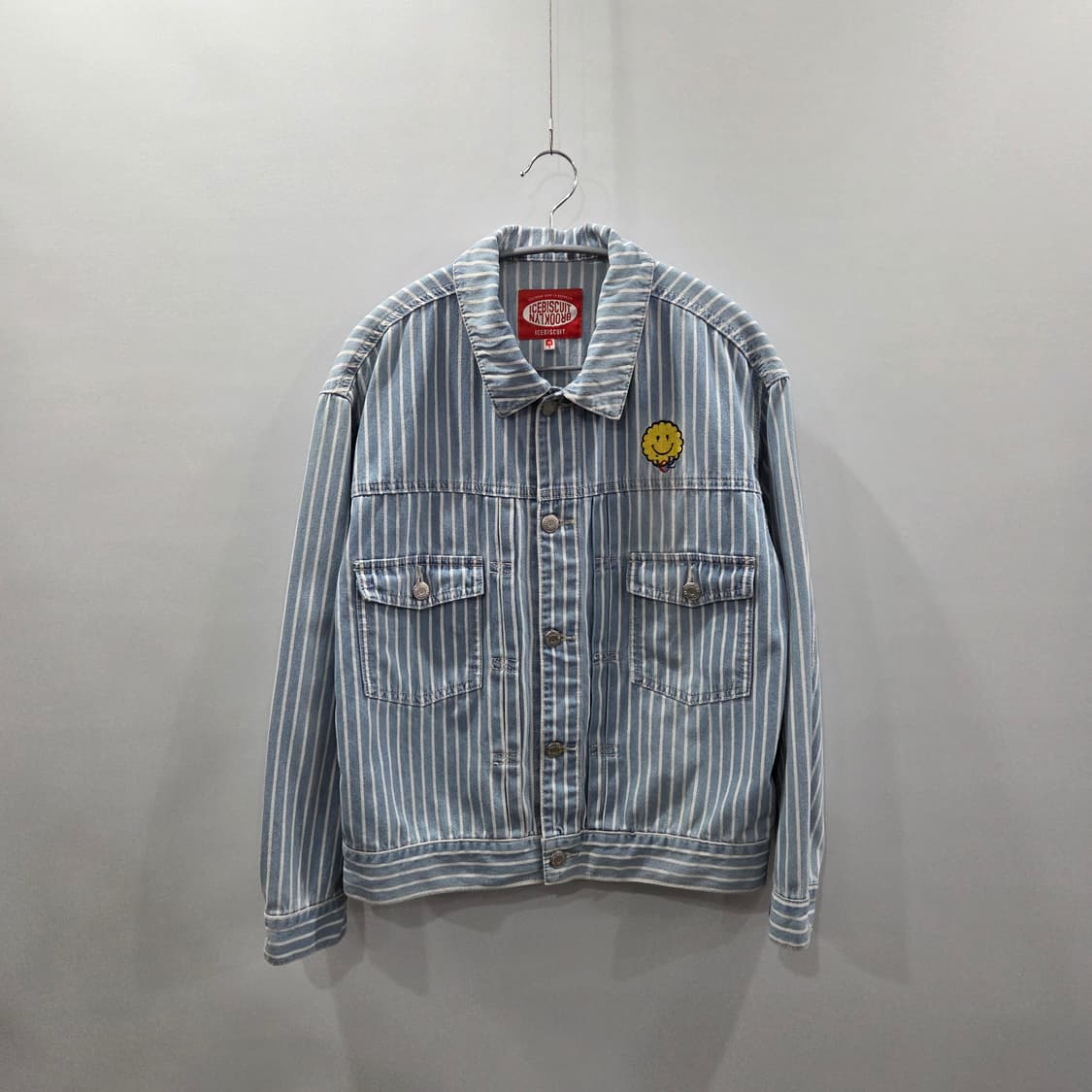 아이스비스킷 키즈 스트라이프 데님자켓 155 상품이미지1