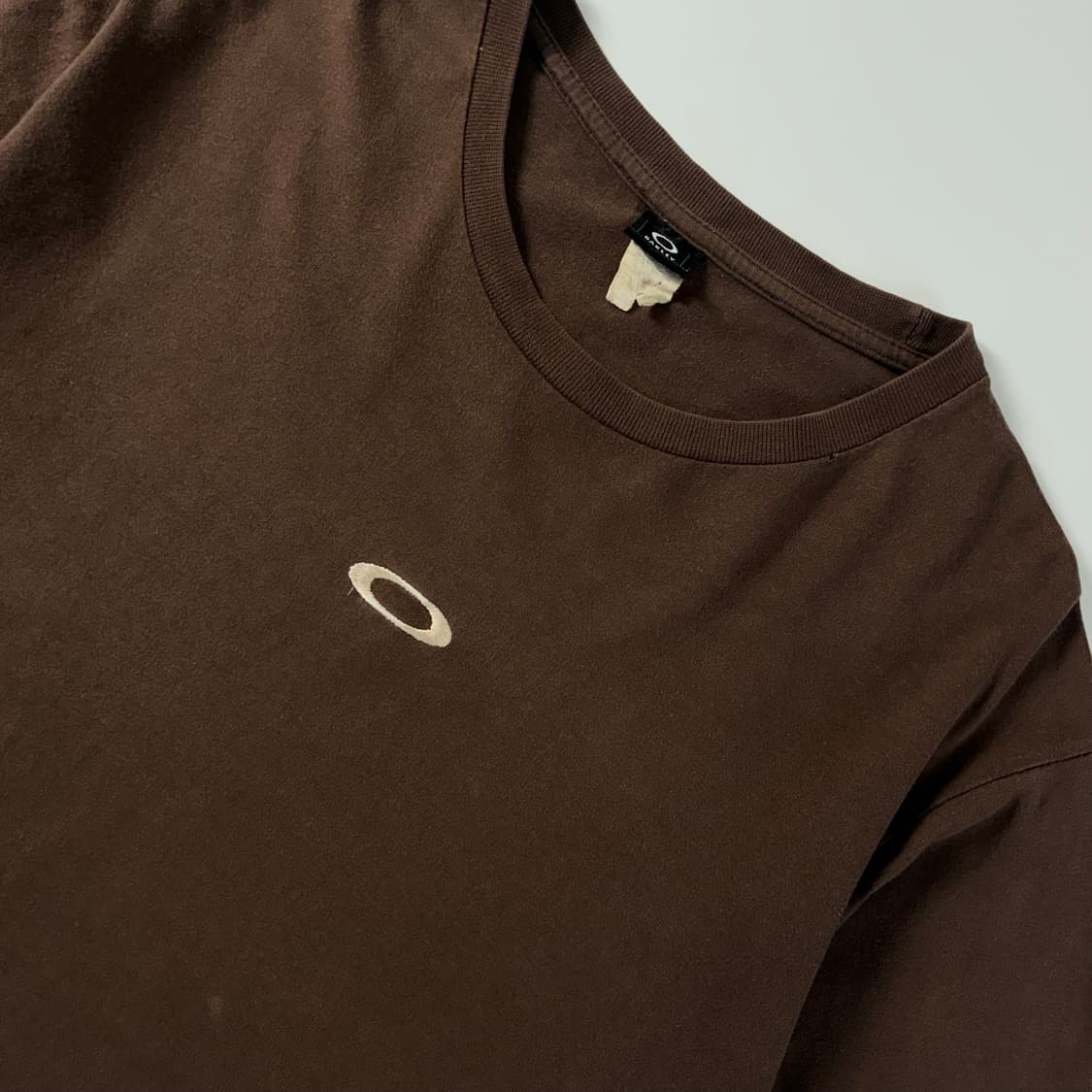 Oakely  오클리 90,s 코튼 아카이브 써클 브라운 반팔 티셔츠   상품이미지3