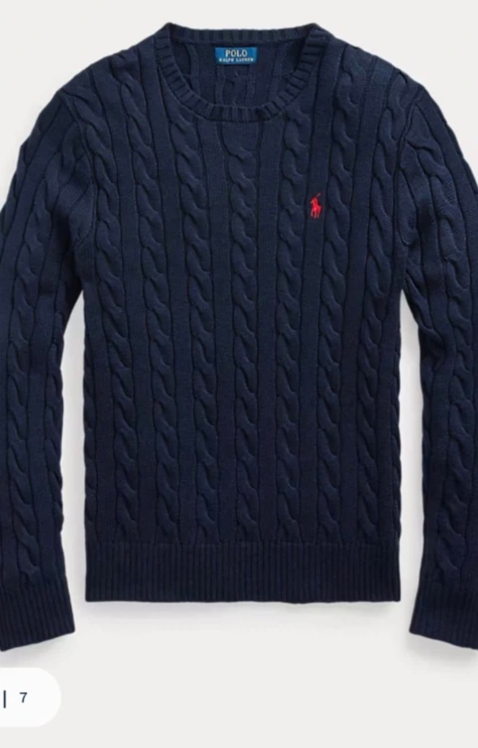 폴로 니트 네이비 s사이즈 정품 상품이미지1