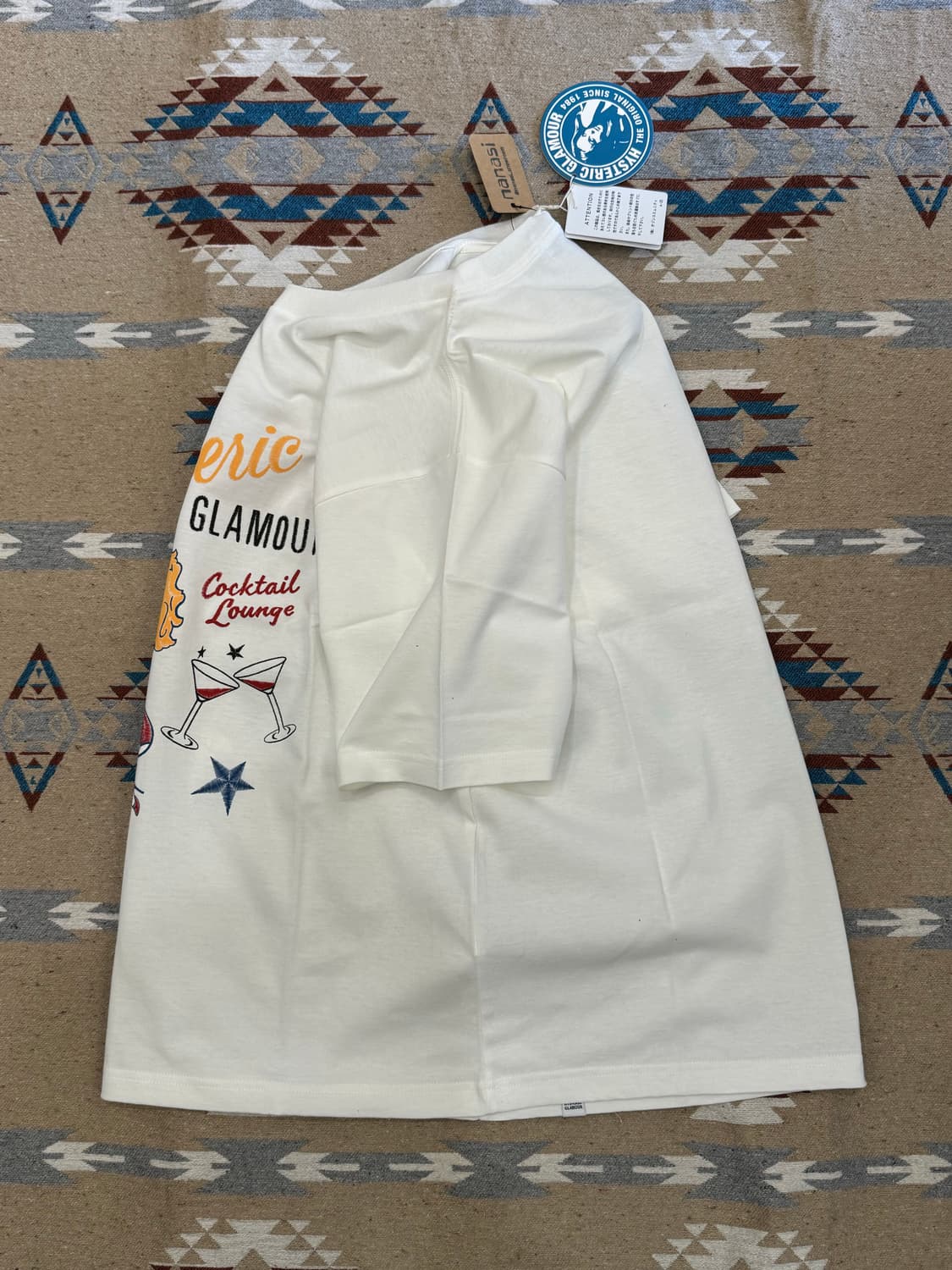 [L] 히스테릭글래머 칵테일 라운지 티셔츠 화이트 상품이미지7