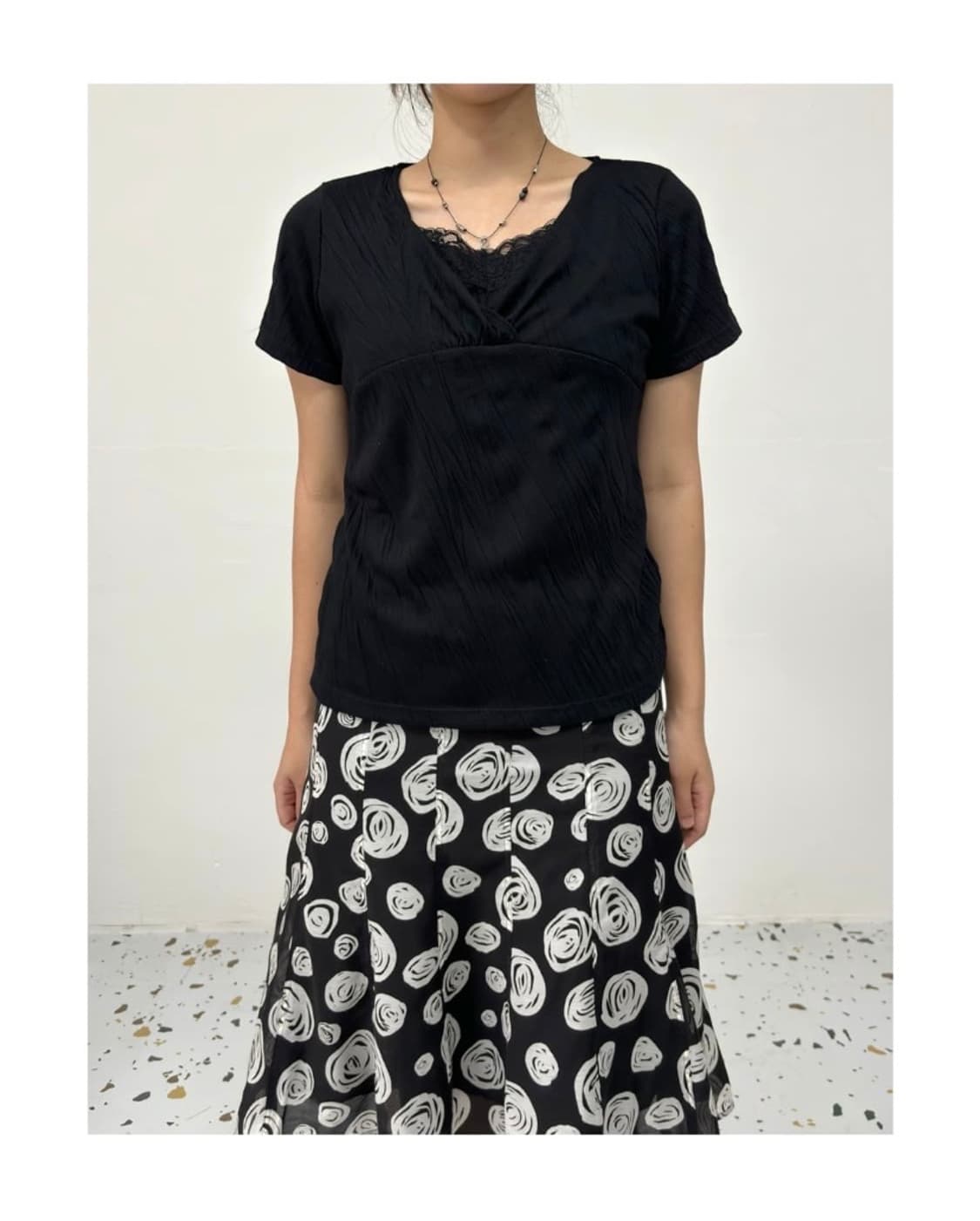 vintage linkle top 상품이미지2