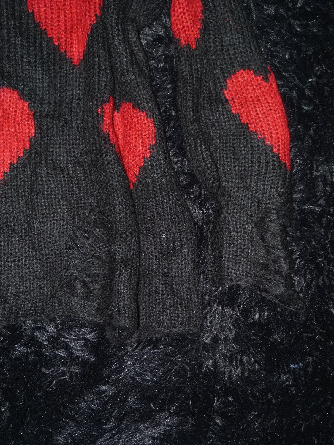 grunge punk heart knit 상품이미지3