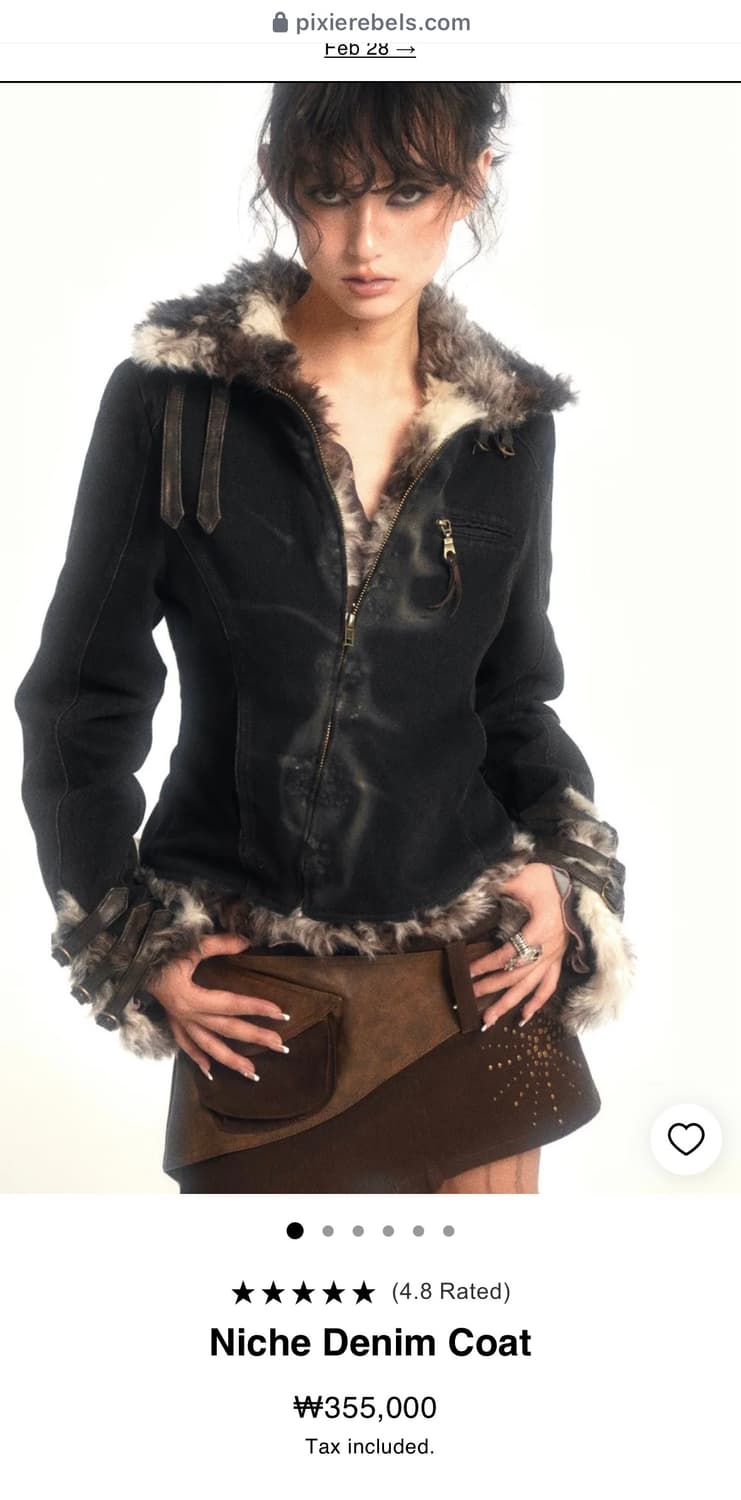 퍼 데님 자켓 (flowers birds marke) 상품이미지1